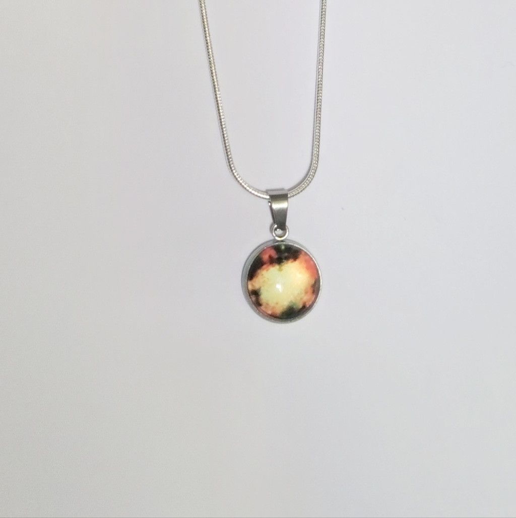 Handmade 925 Sterling Silver nebula galaxy necklace Size ONE SIZE - 2 Thumbnail
