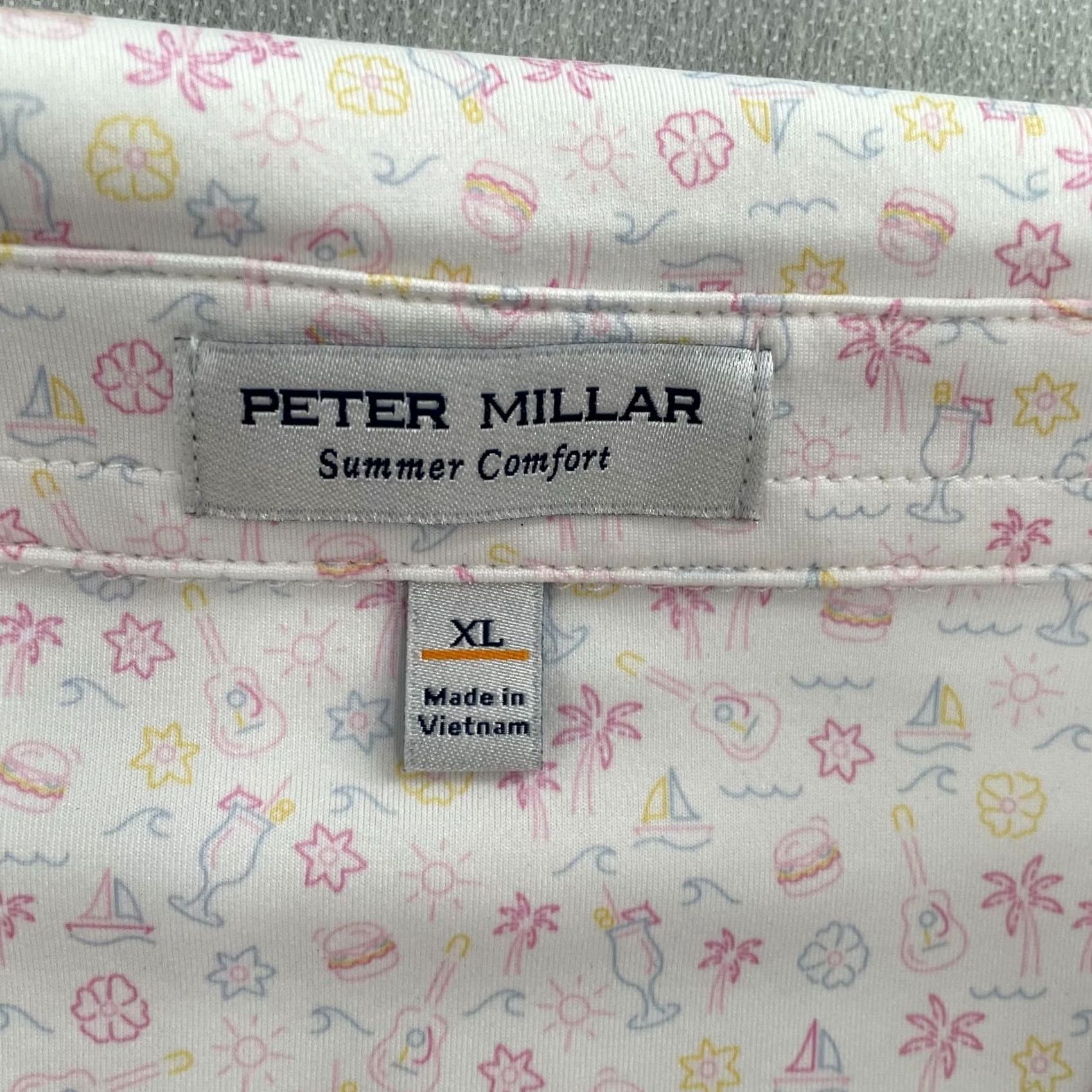 Peter Millar Peter Millar Polo Shirt Adult XL All Over Print Golf Men Size US XL / EU 56 / 4 - 5 Thumbnail
