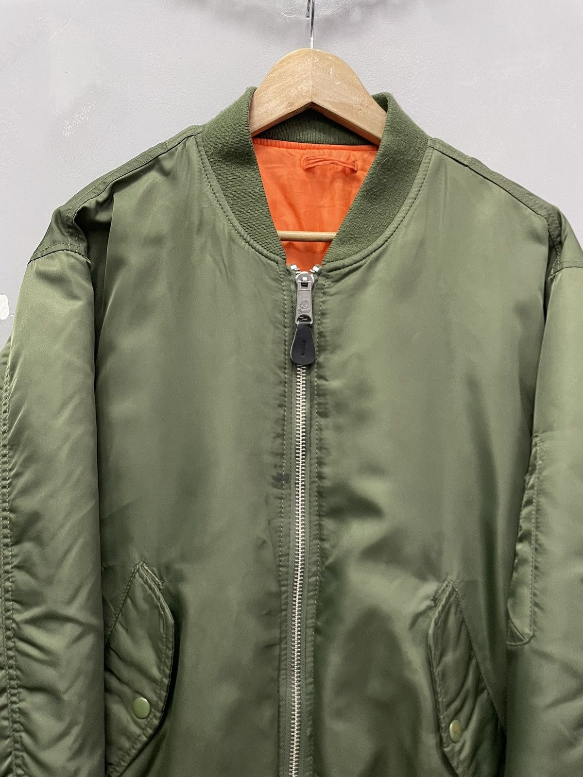 Schott Alpha Industries bomber jacket y2k MA 1 balenciaga style Size US M / EU 48-50 / 2 - 2 Thumbnail