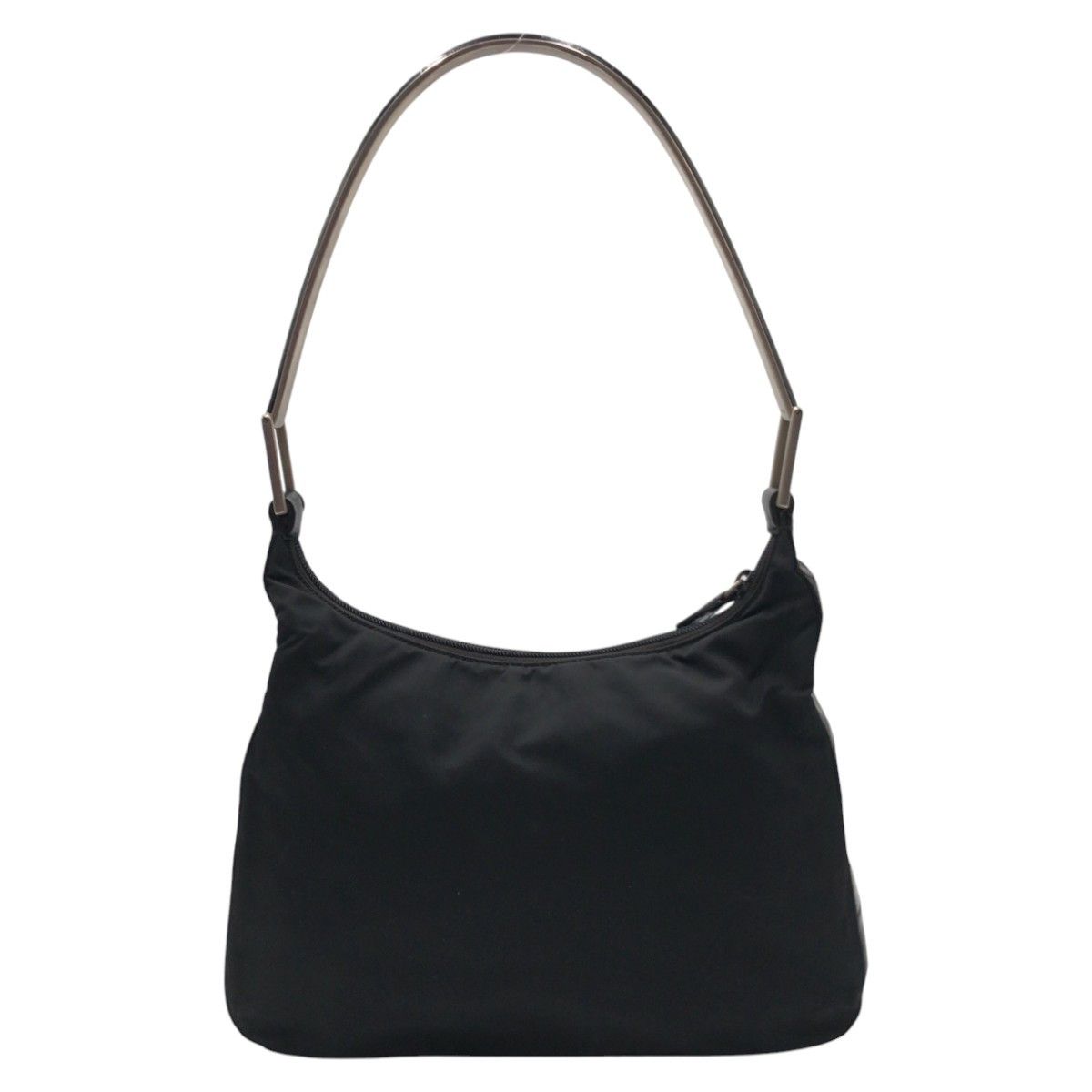 Prada Prada Tessuto Embossed Nylon/leather Shoulder Bag Leather Shoulder Bag in Black, Women's