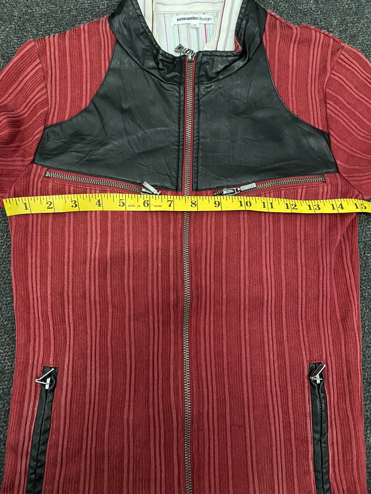Other Vintage Semantics Design Sweatshirt Red Pullover Jumper SzM Size US M / EU 48-50 / 2 - 7 Thumbnail