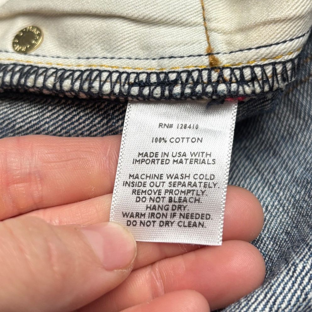 Sid Mashburn $295 Sid Mashburn Slim Straight Jeans Selvedge 33x34 Size US 33 - 5 Thumbnail