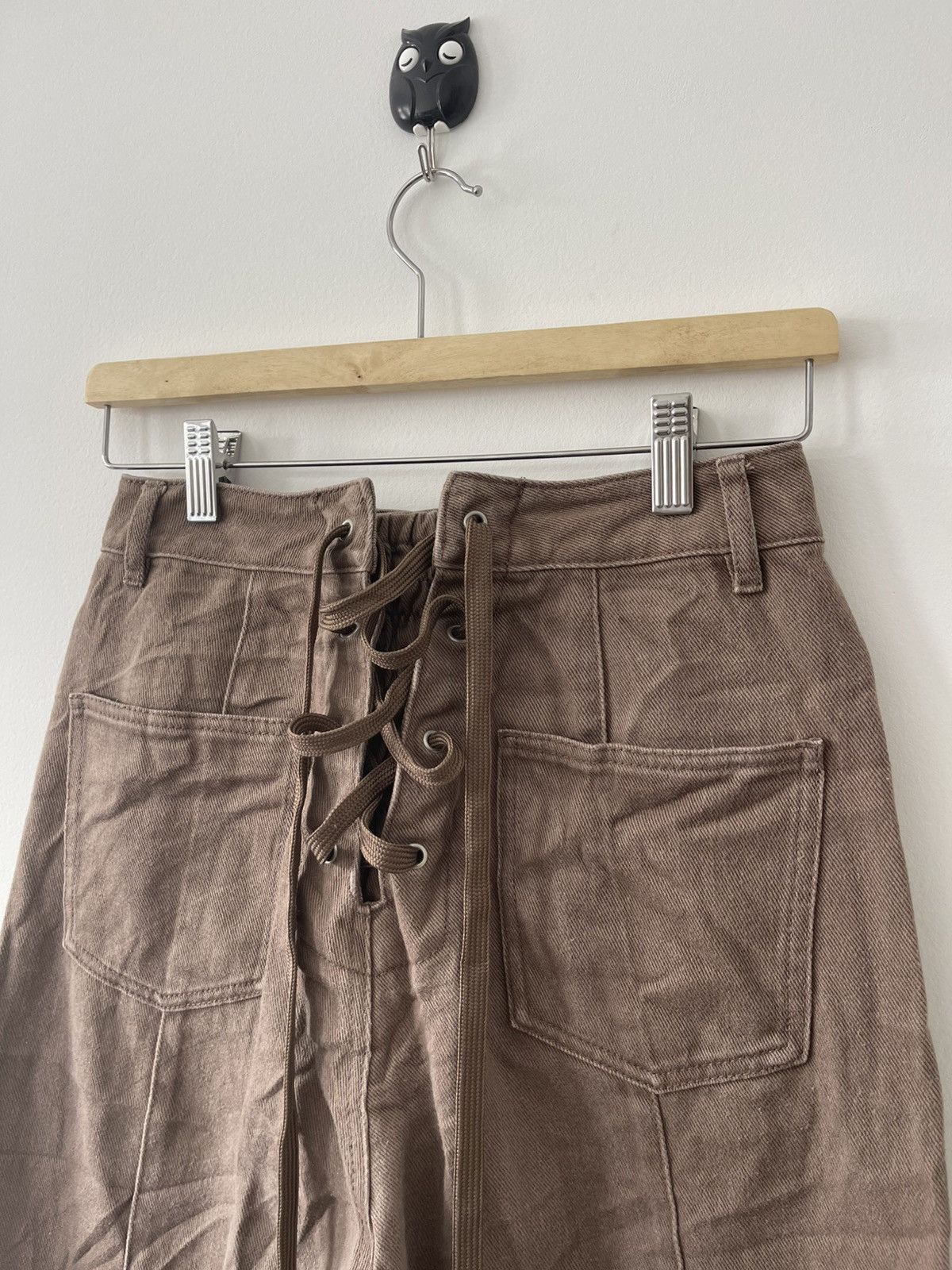 Kansai Yamamoto Rare Vintage KANSAI Lace Up Back Designer Pant Size US 26 / EU 42 - 4 Thumbnail