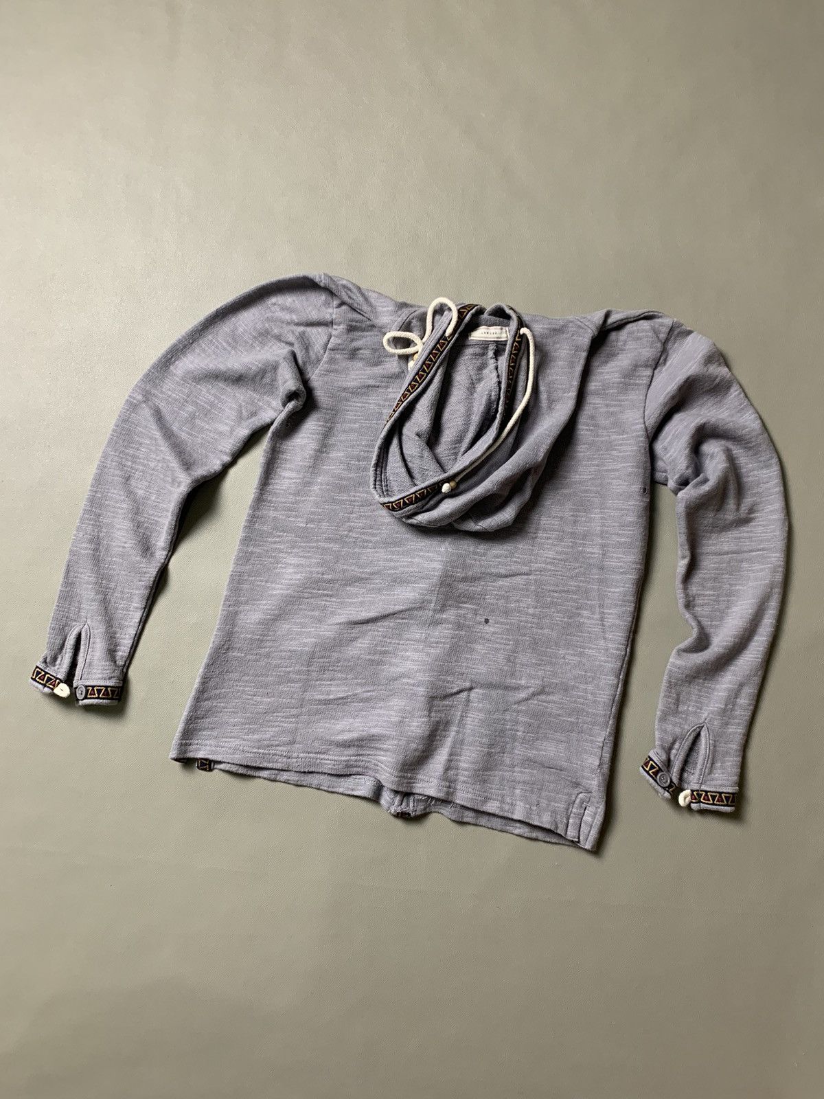 If Six Was Nine × Japanese Brand × Le Grande Bleu (L.G.B.) Browny Double Pocket Button Hoodie Size US M / EU 48-50 / 2 - 4 Thumbnail