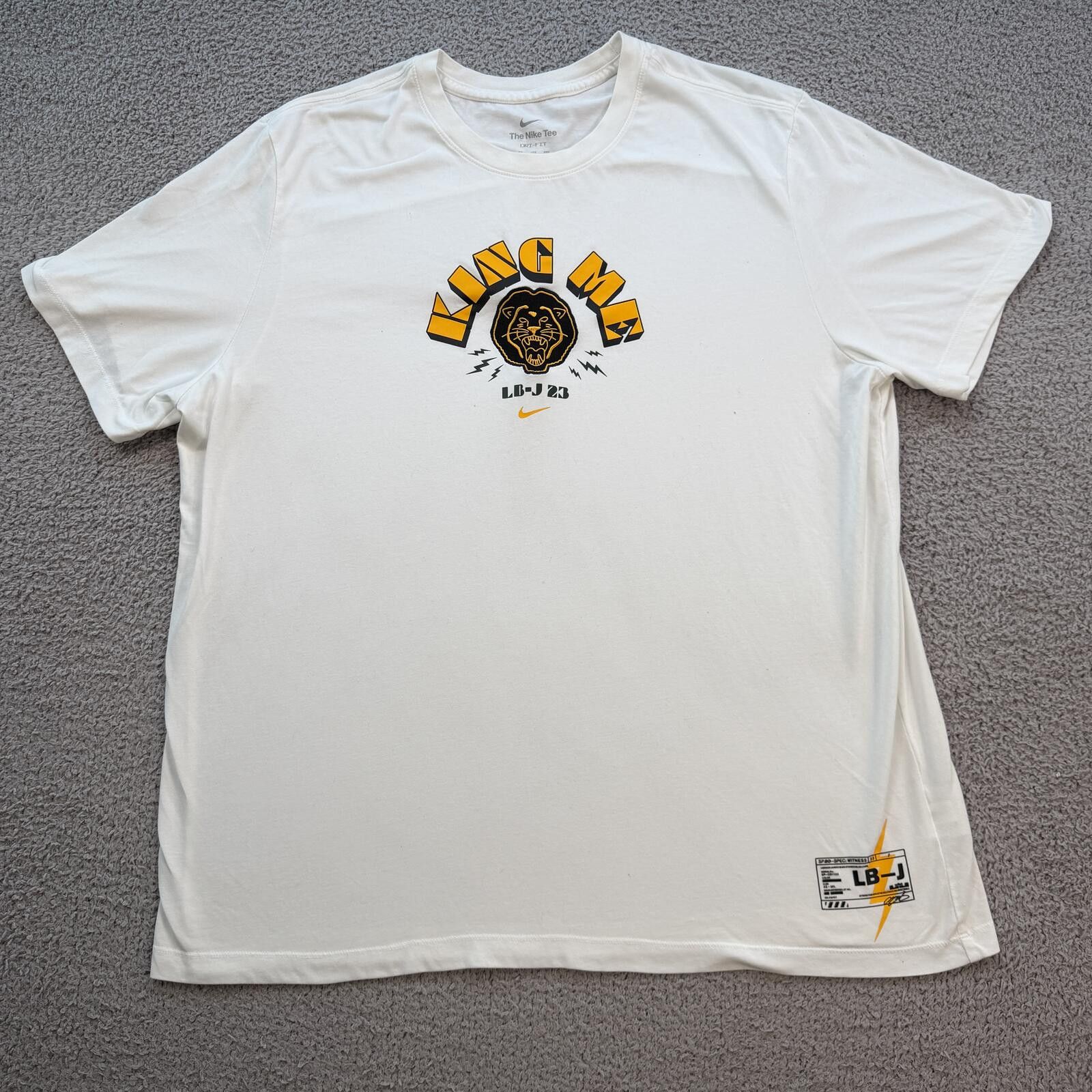 Nike Nike LeBron James LBJ 23 DriFIT T Shirt XXL White Basketball Size US XXL / EU 58 / 5 - 1 Thumbnail