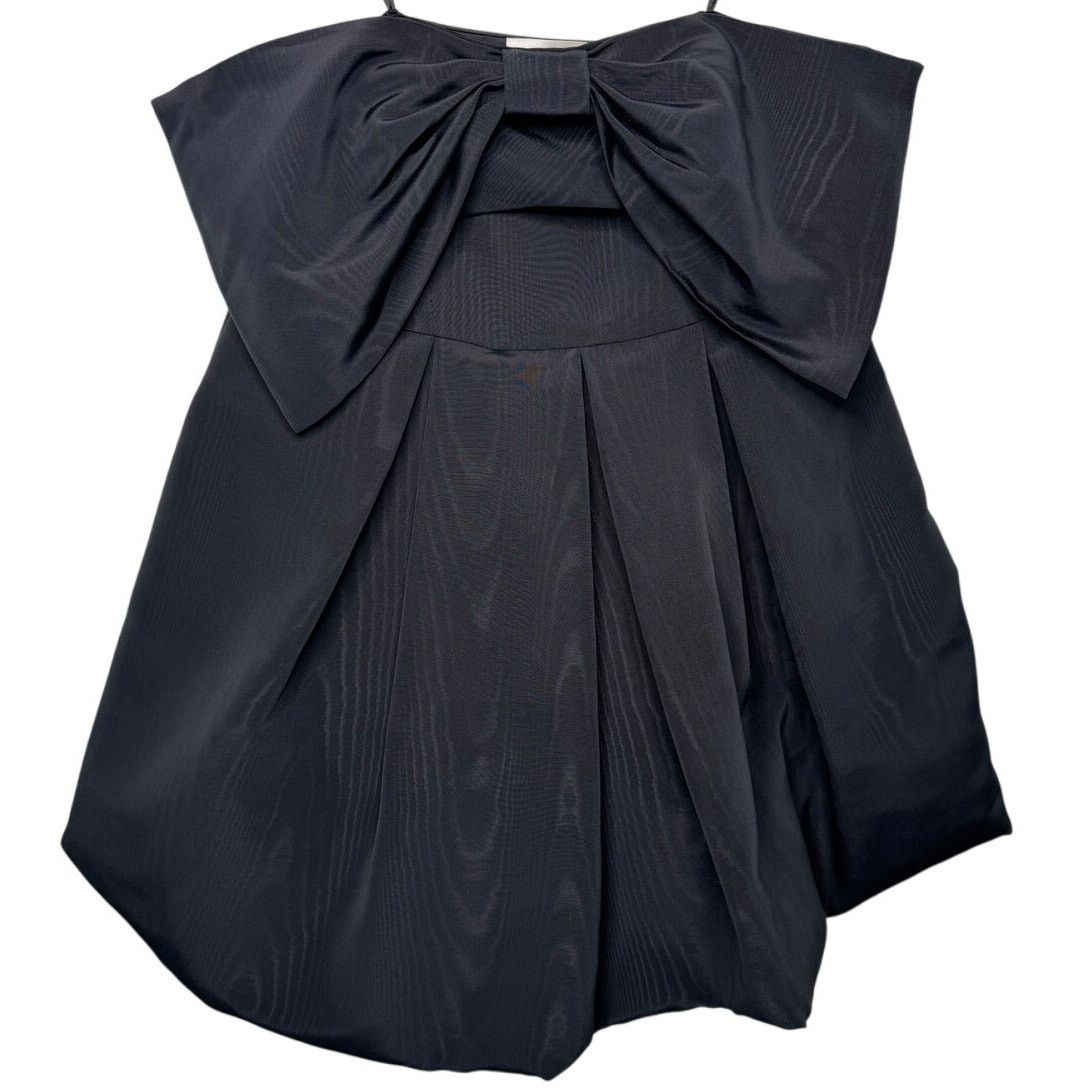 LoveShackFancy LoveShackFancy Kerrigan Bow Top Strapless Minidress black 12 Size XL / US 12-14 / IT 48-50 - 6 Thumbnail