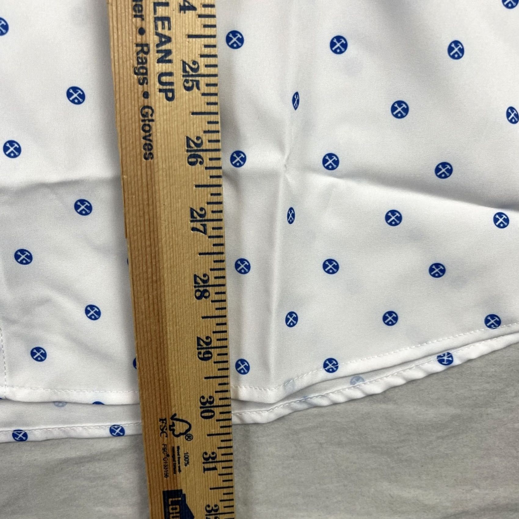 Vintage Dixxon Shirt Mens Medium White Blue Polkacide D-lite Button Down Short Sleeve Polka Dot Casual Workwear Button-Down Mens Size US M / EU 48-50 / 2 - 6 Thumbnail