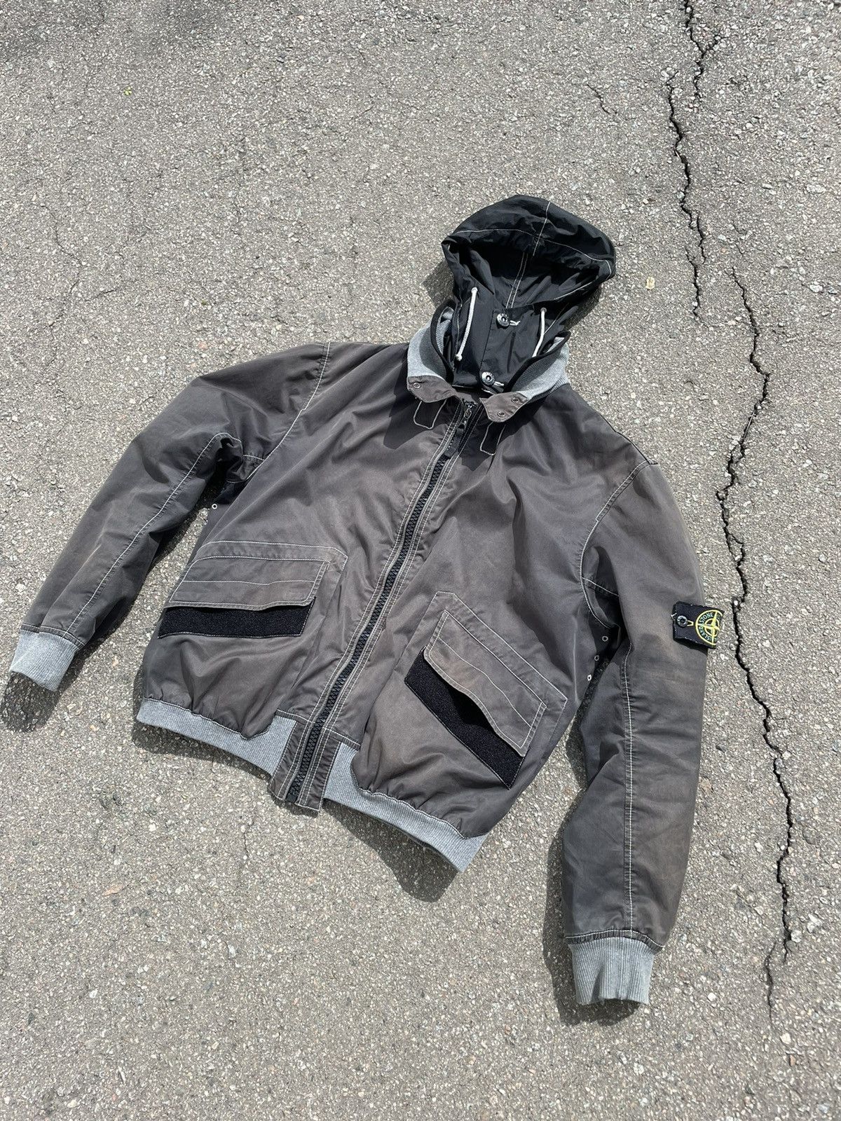 Image of Stone Island 2007 Ss Jacket in Grey, Men's (Size Small)