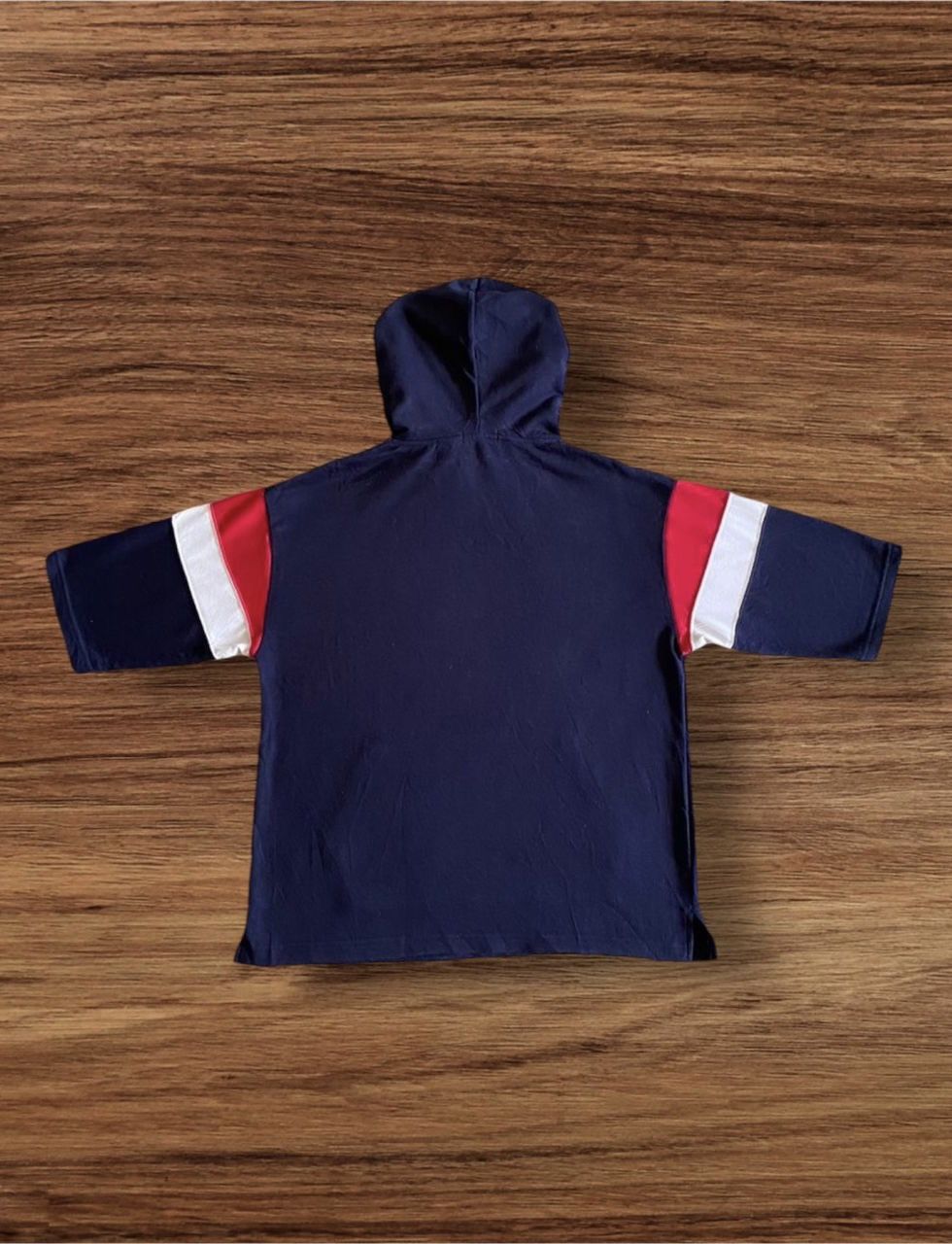 Fila Fila Big Logo Spellout Striped Two Tone Color Hoodie Size US L / EU 52-54 / 3 - 2 Thumbnail