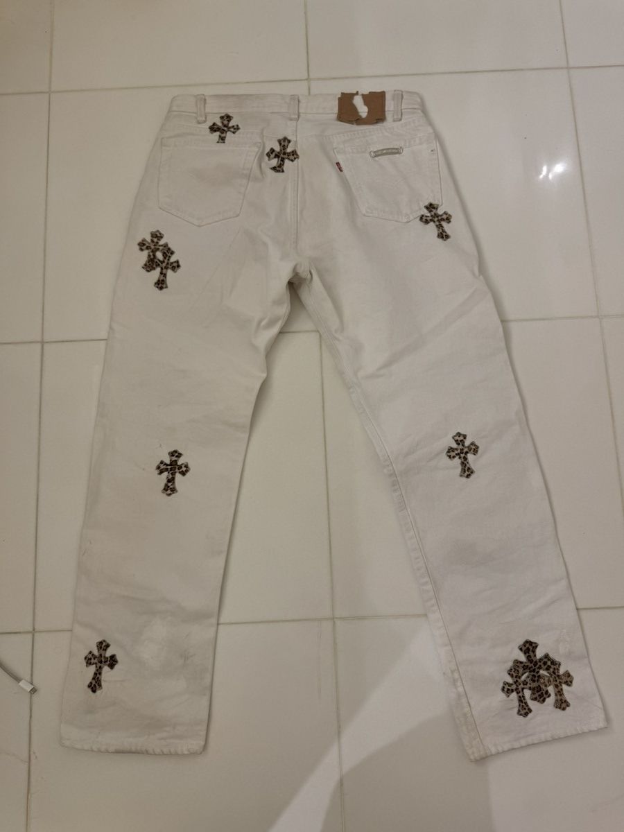 Chrome Hearts Chrome hearts cheetah patch jeans Size US 33 - 2 Thumbnail