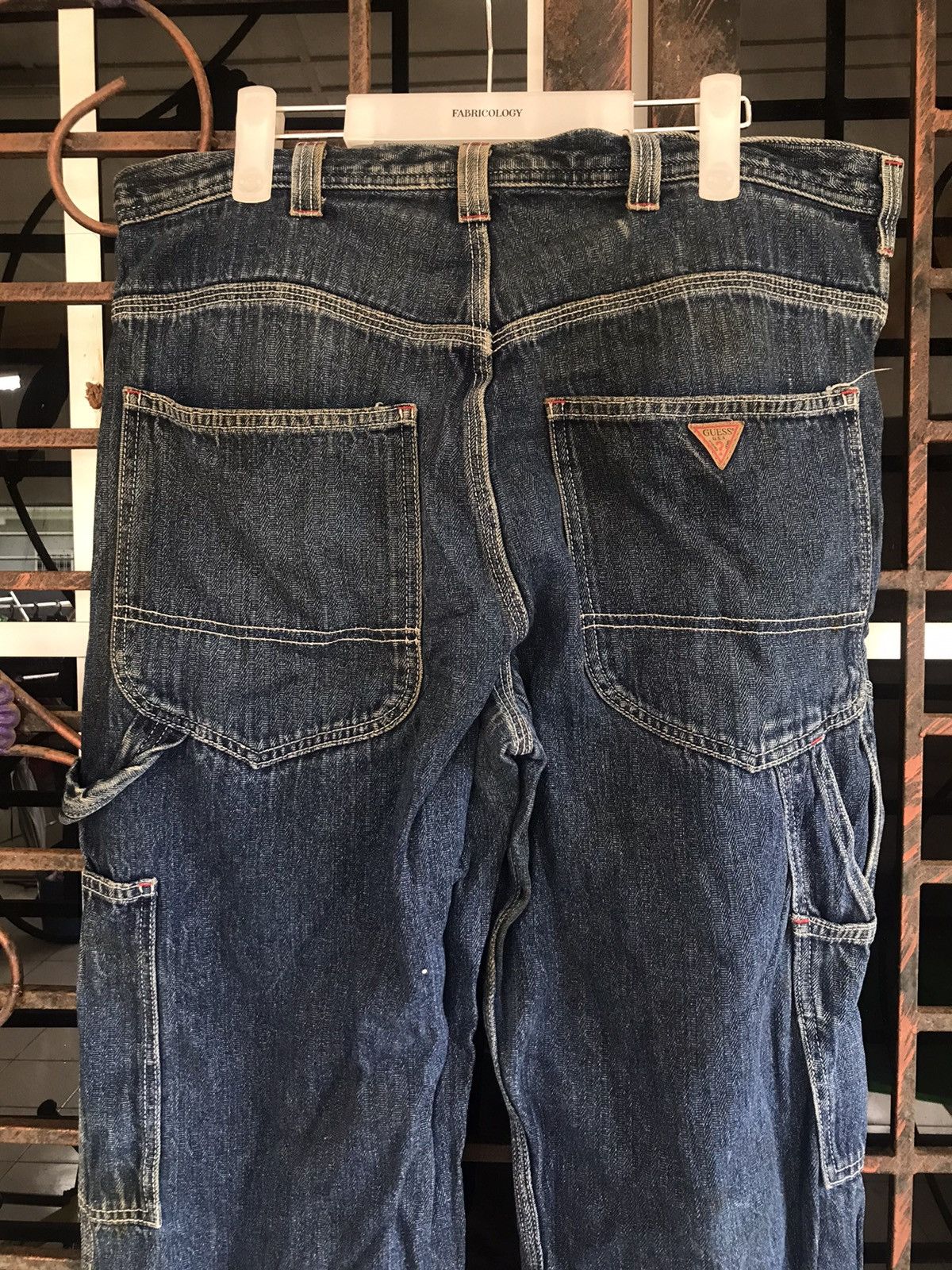Guess × Vintage Vintage Guess Jeans Carpenter Wabash Made in USA Size US 35 - 6 Thumbnail