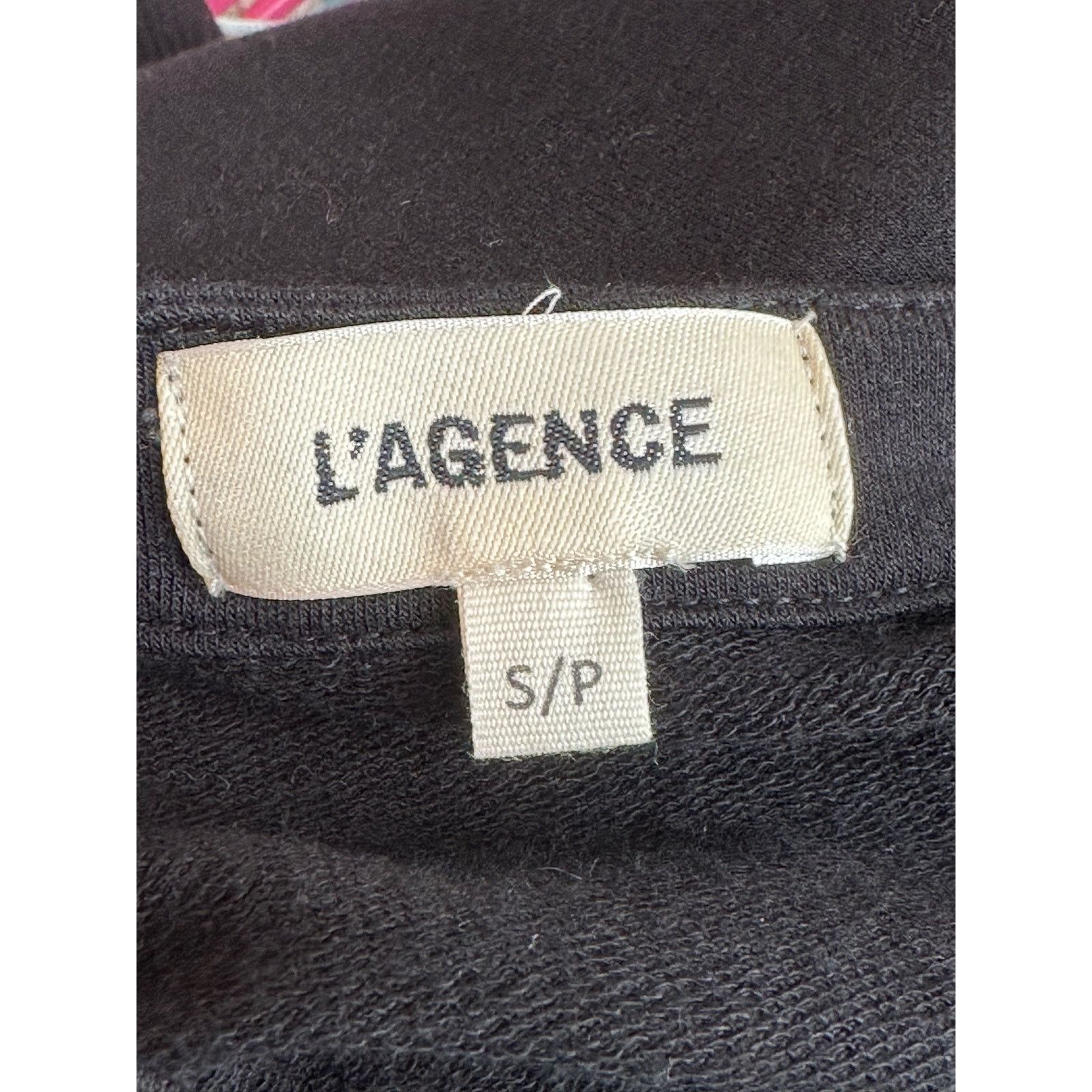 L'AGENCE L'agence Black Josilyn Lace Up Sweatshirt size Small Size S / US 4 / IT 40 - 3 Thumbnail