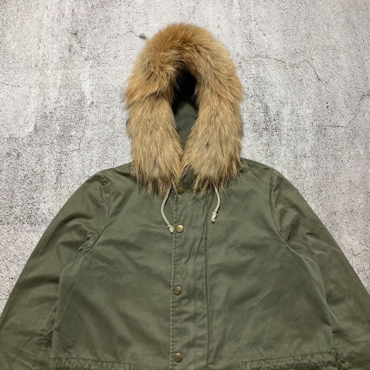 Japanese Brand 2000s Archives Japanese Parka Fur Jacket Military Green Army Size US M / EU 48-50 / 2 - 2 Thumbnail