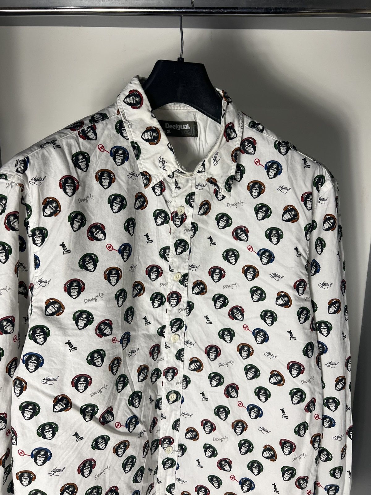 Desigual × Vintage VERY RARE DESIGUAL ITALIAN DESIGNER LONG SLEEVE SHIRT DELUX Size US XL / EU 56 / 4 - 2 Thumbnail