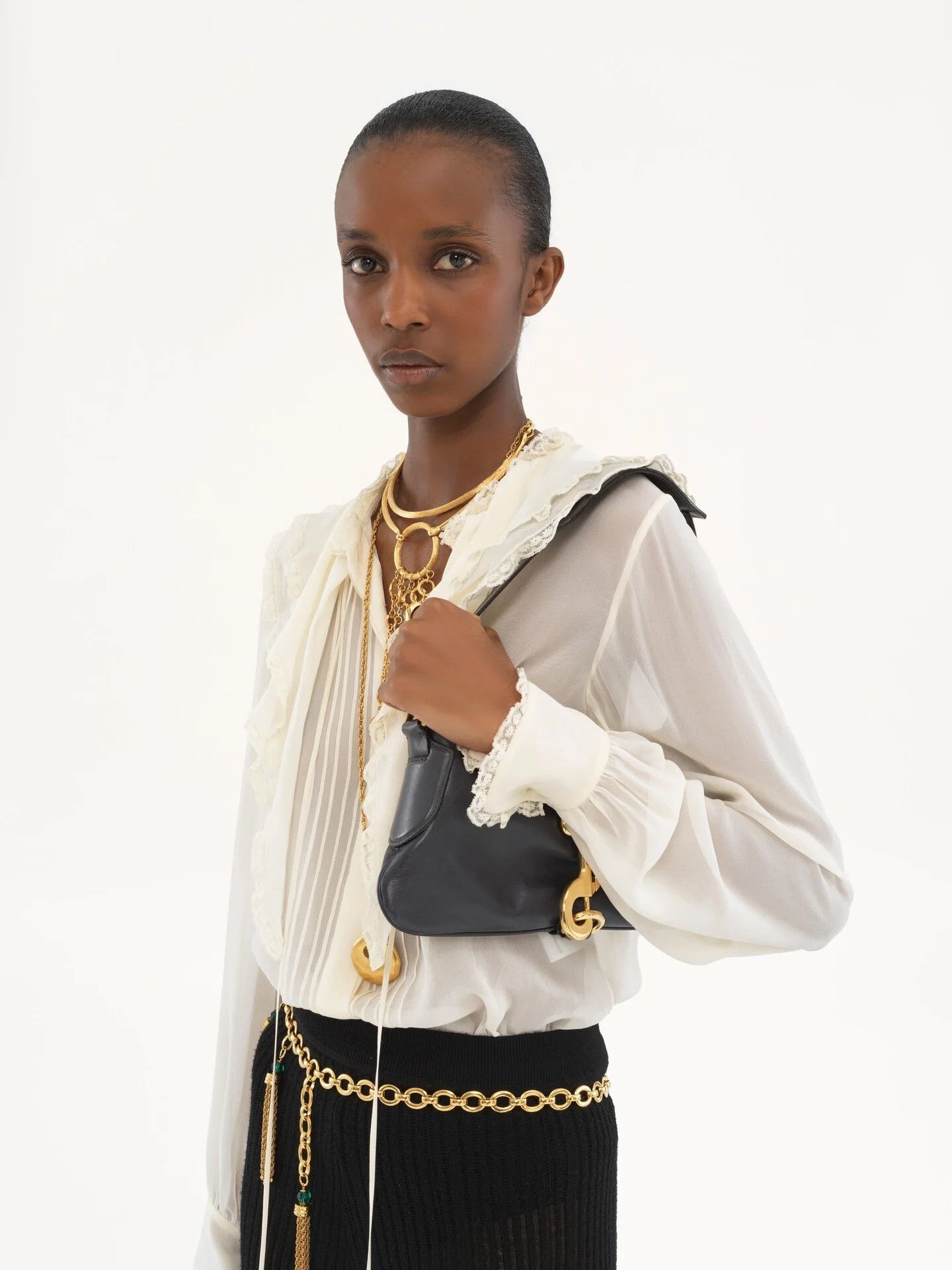 Chloe o1loc1c10226 Size: OS / Kerala Shoulder Bag in Black Navy Size ONE SIZE - 2 Thumbnail
