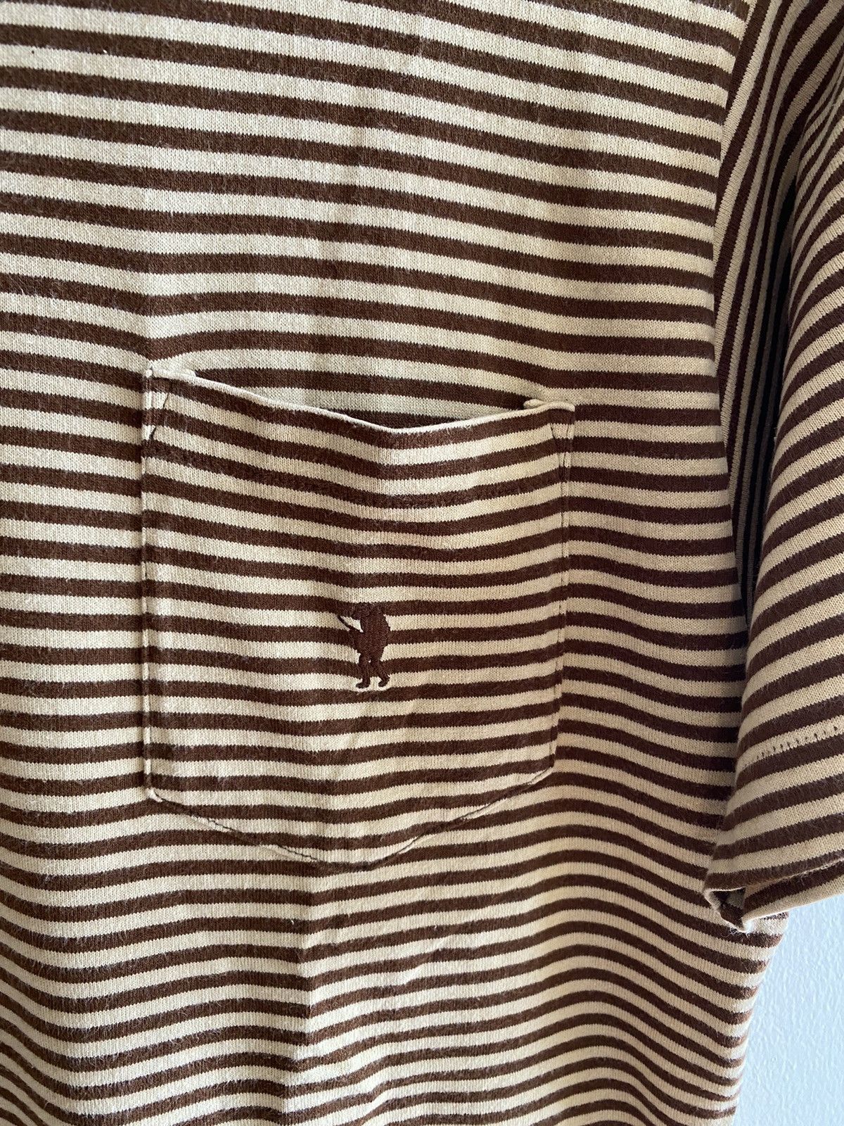 Bape × Vintage A Bathing Ape Striped Pocket Tee Size US M / EU 48-50 / 2 - 3 Thumbnail