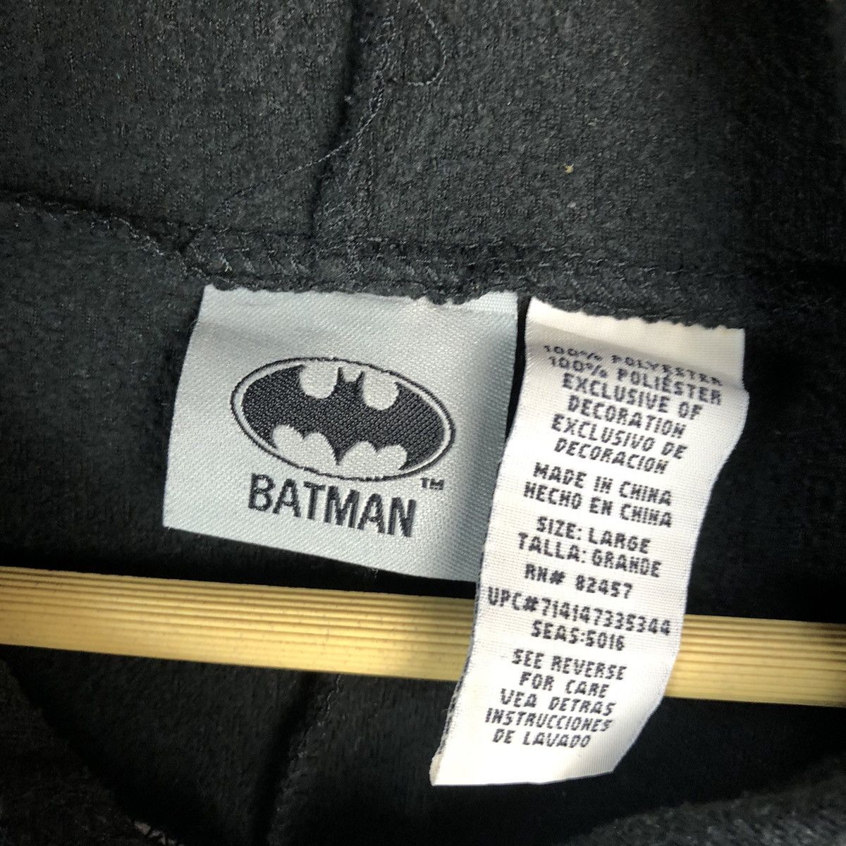 DC Comics × Vintage Batman Black Costume Hoodie vintage #A428 Size M / US 6-8 / IT 42-44 - 9 Thumbnail