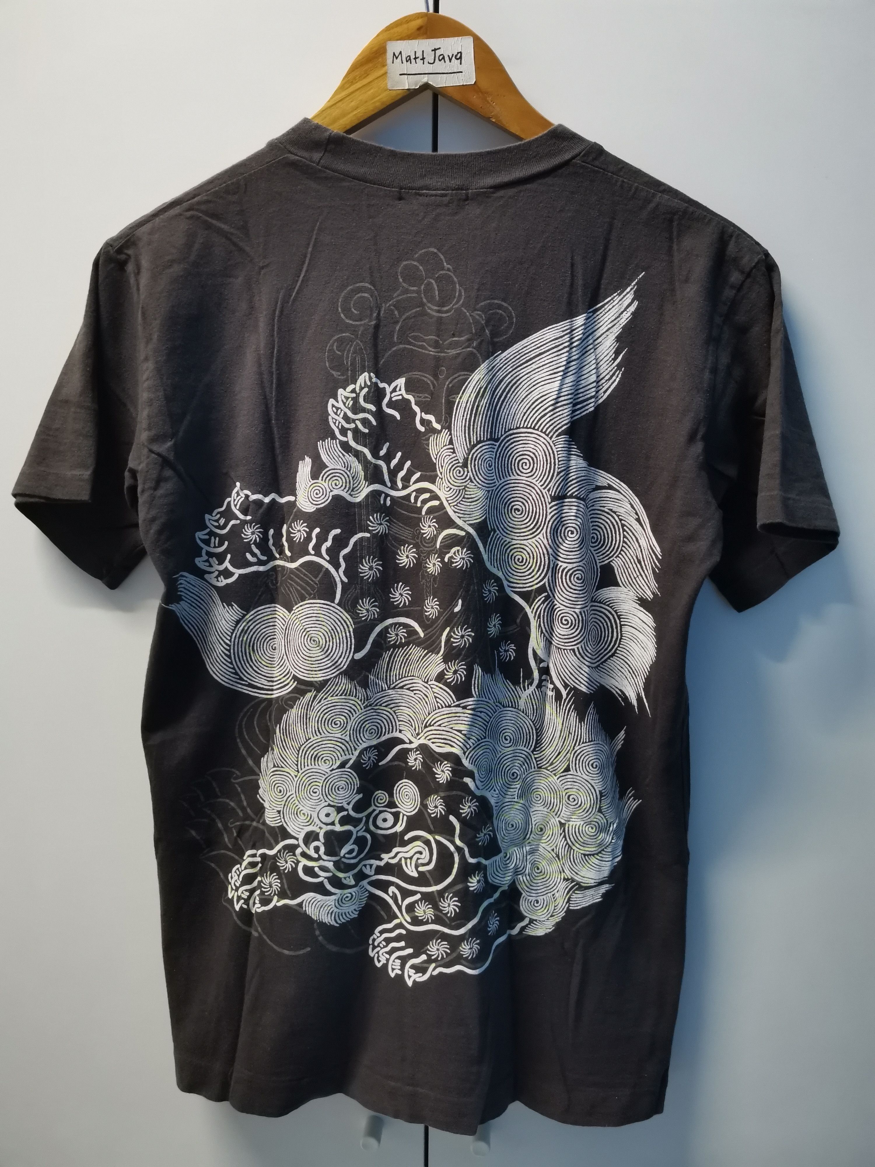 Japanese Brand Vintage Ozone Rocks Sukajan Dragon Tee Japan Designer Size US L / EU 52-54 / 3 - 2 Thumbnail