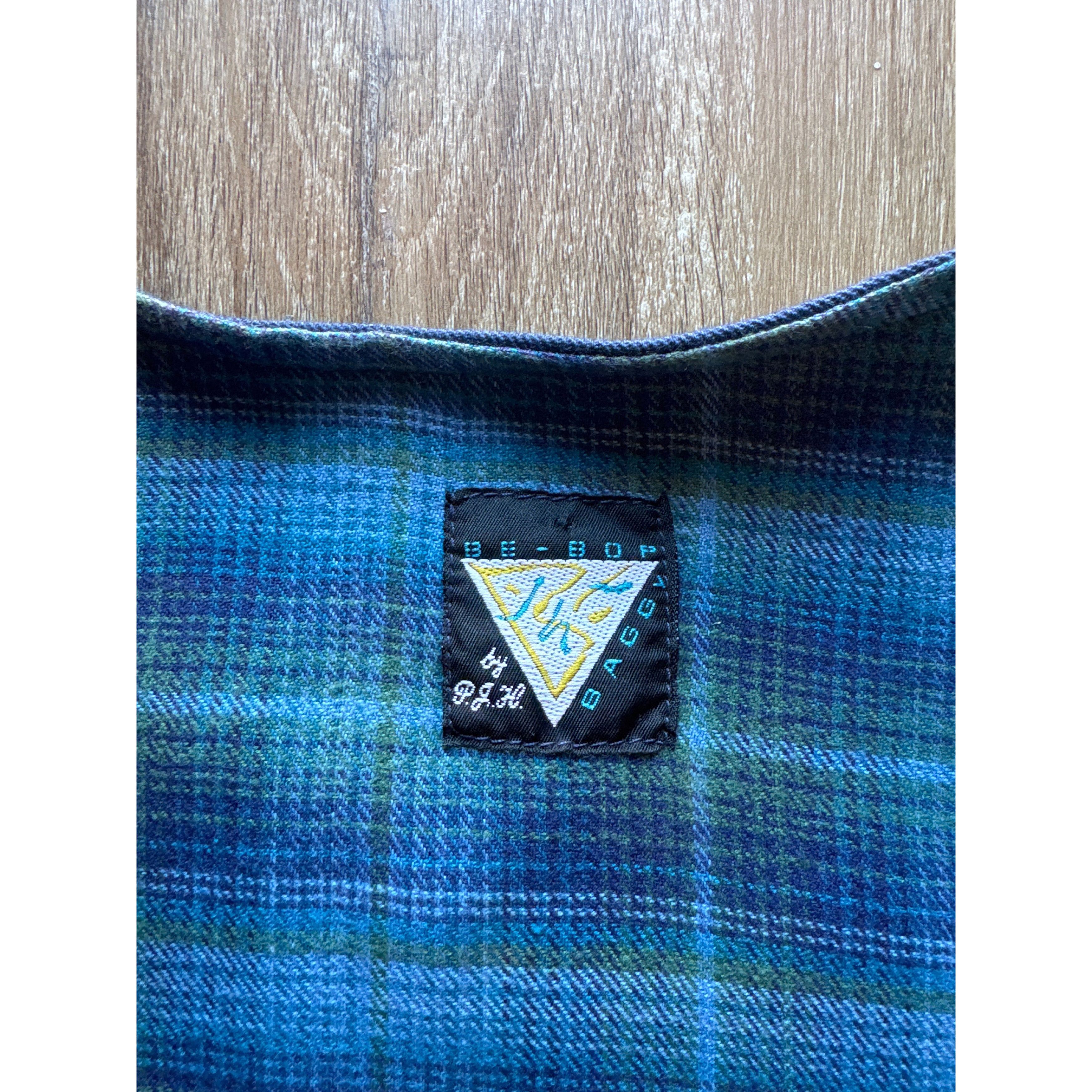 Vintage Vintage 90s Be-Bop Plaid Cargo Reversible Vest Size US L / EU 52-54 / 3 - 4 Thumbnail