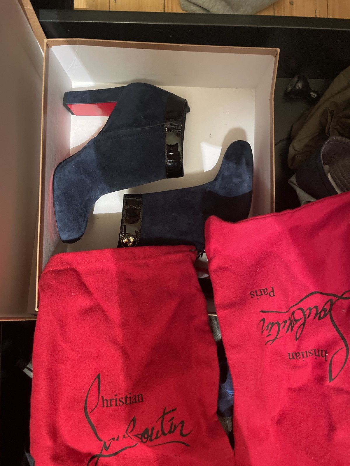 Christian Louboutin CL BOOT(heel) - 85 VV/PATENT Size US 9 / IT 39 - 4 Thumbnail