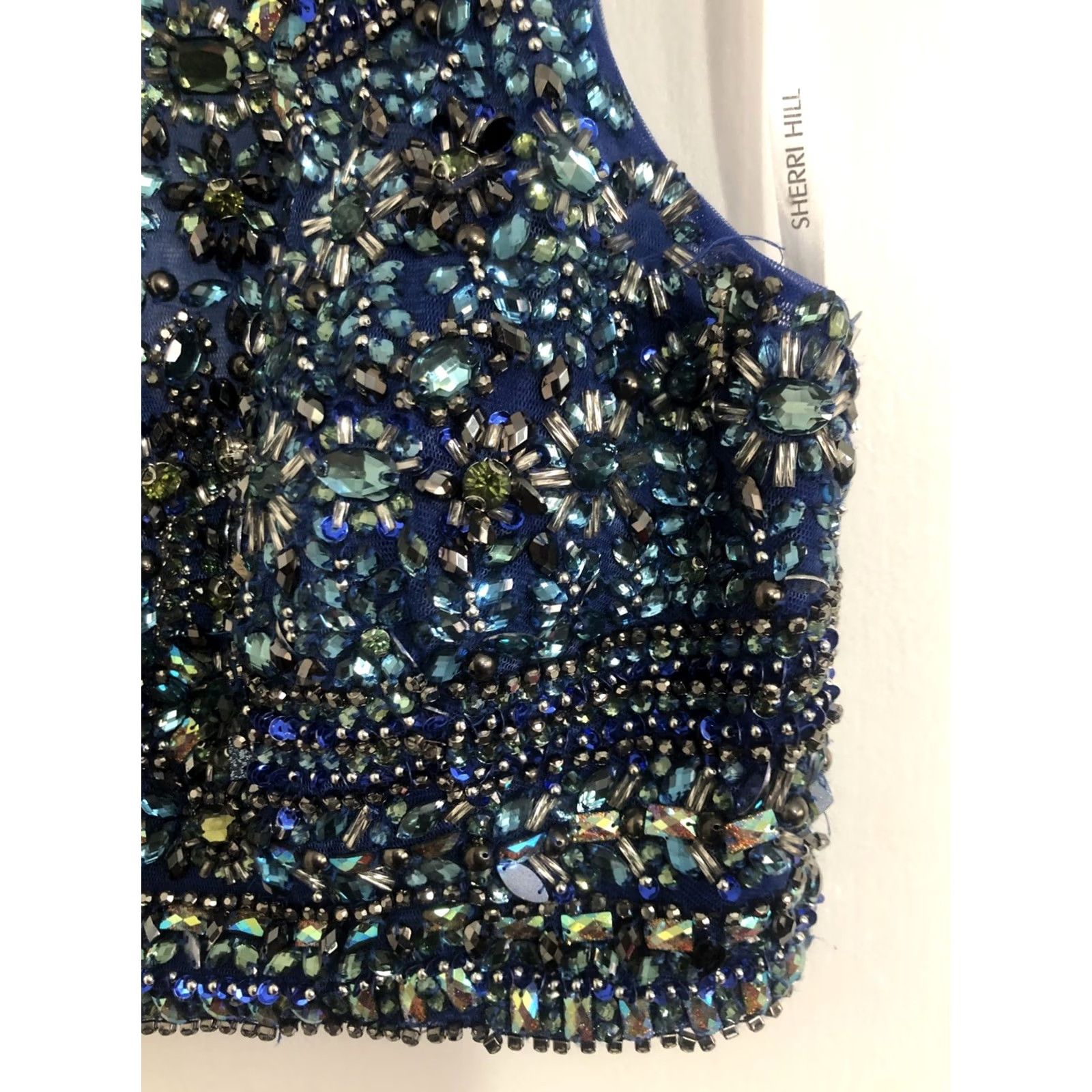 Vintage VINTAGE Sherri Hill Formal Jeweled Halter Top For Skirt Dress Prom Size XXS / US 00 / IT 34 - 3 Thumbnail