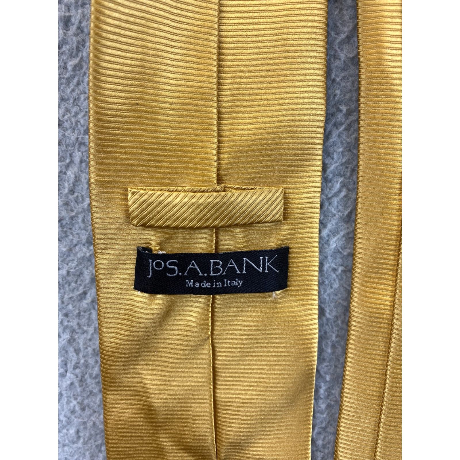 Jos. A. Bank Jos. A. Bank Men's Silk Tie - Yellow Geometric Pattern, Gold, 58.5" Retail 9 Size ONE SIZE - 4 Thumbnail