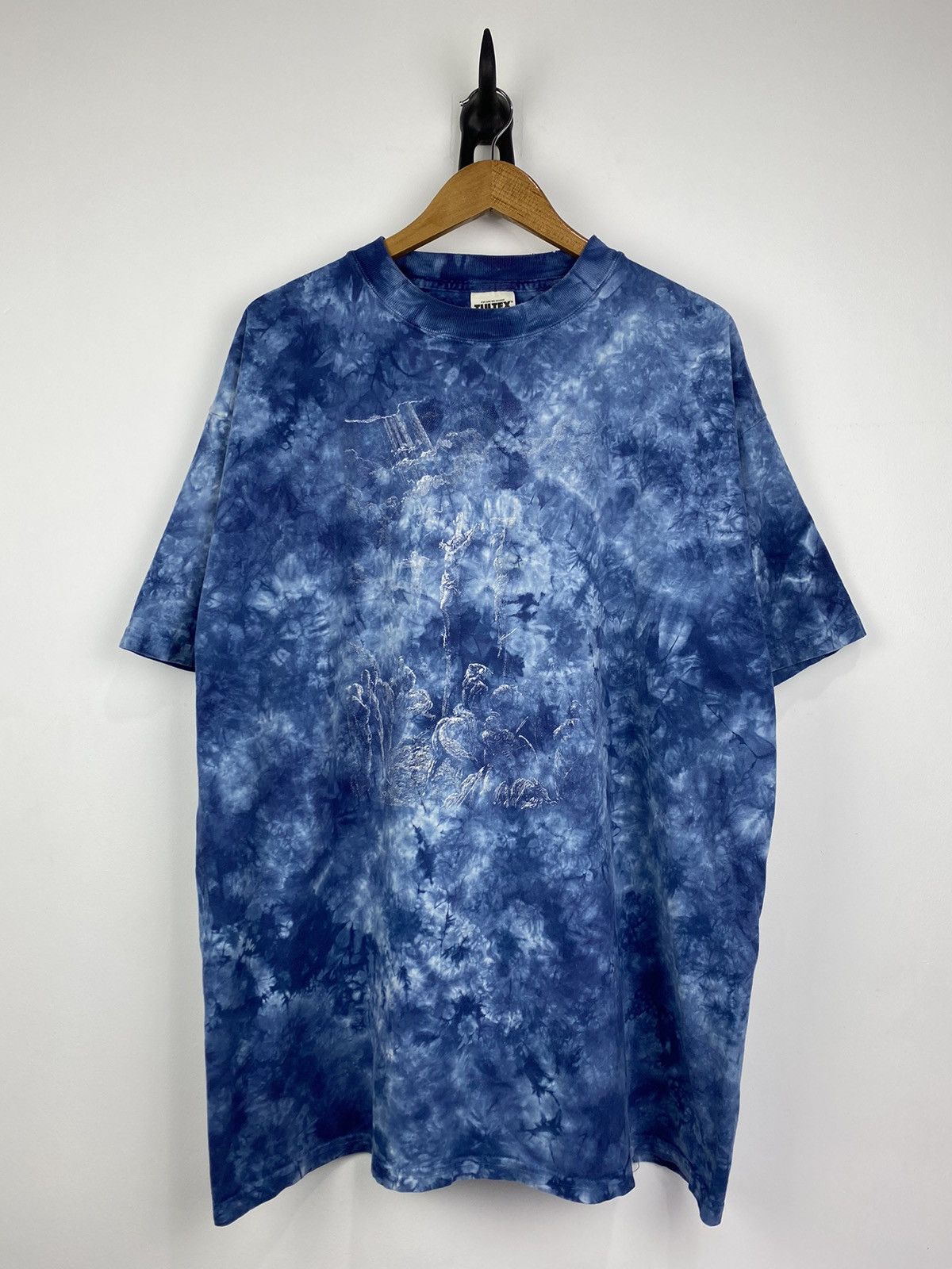 image of Vintage Gustave Dore Tie Dye T-Shirts Dat342, Men's (Size XL)