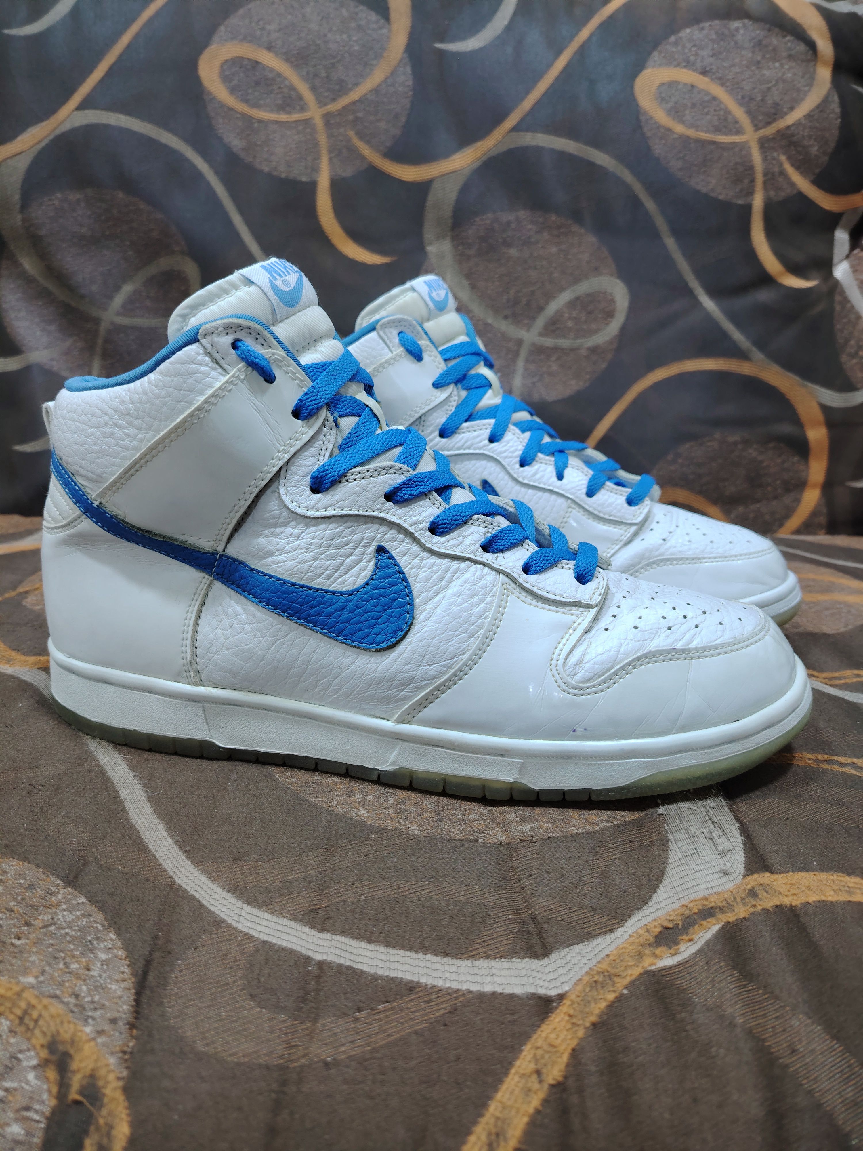 Nike 2002 NIKE DUNK HIGH UNIVERSITY BLUE FOOT 304093-142 US 11.5 Size US 11.5 / EU 44-45 - 2 Thumbnail