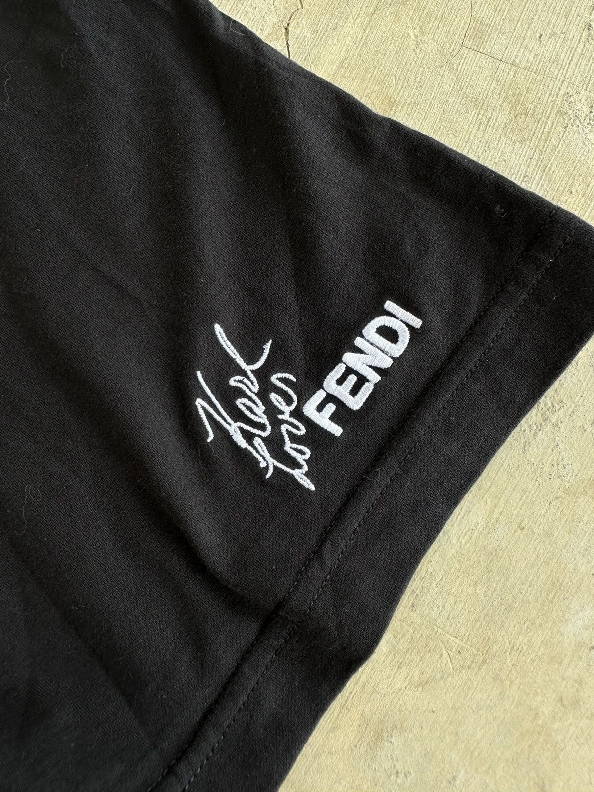 Fendi × Karl Lagerfeld Fendi Karl Loves Fendi Black Tee Size US S / EU 44-46 / 1 - 5 Thumbnail