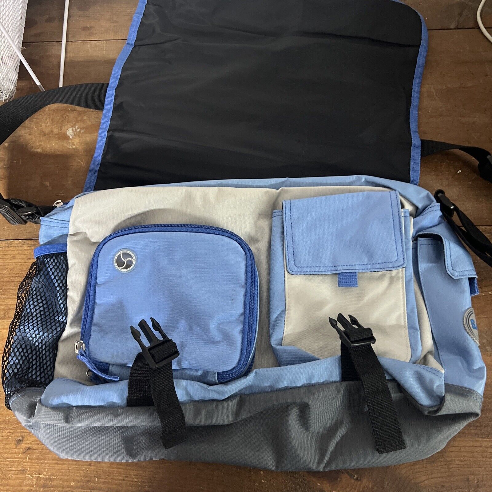Gap New Vintage Gap Men's Nylon Shoulder Messenger Bag Blue Size ONE SIZE - 2 Thumbnail