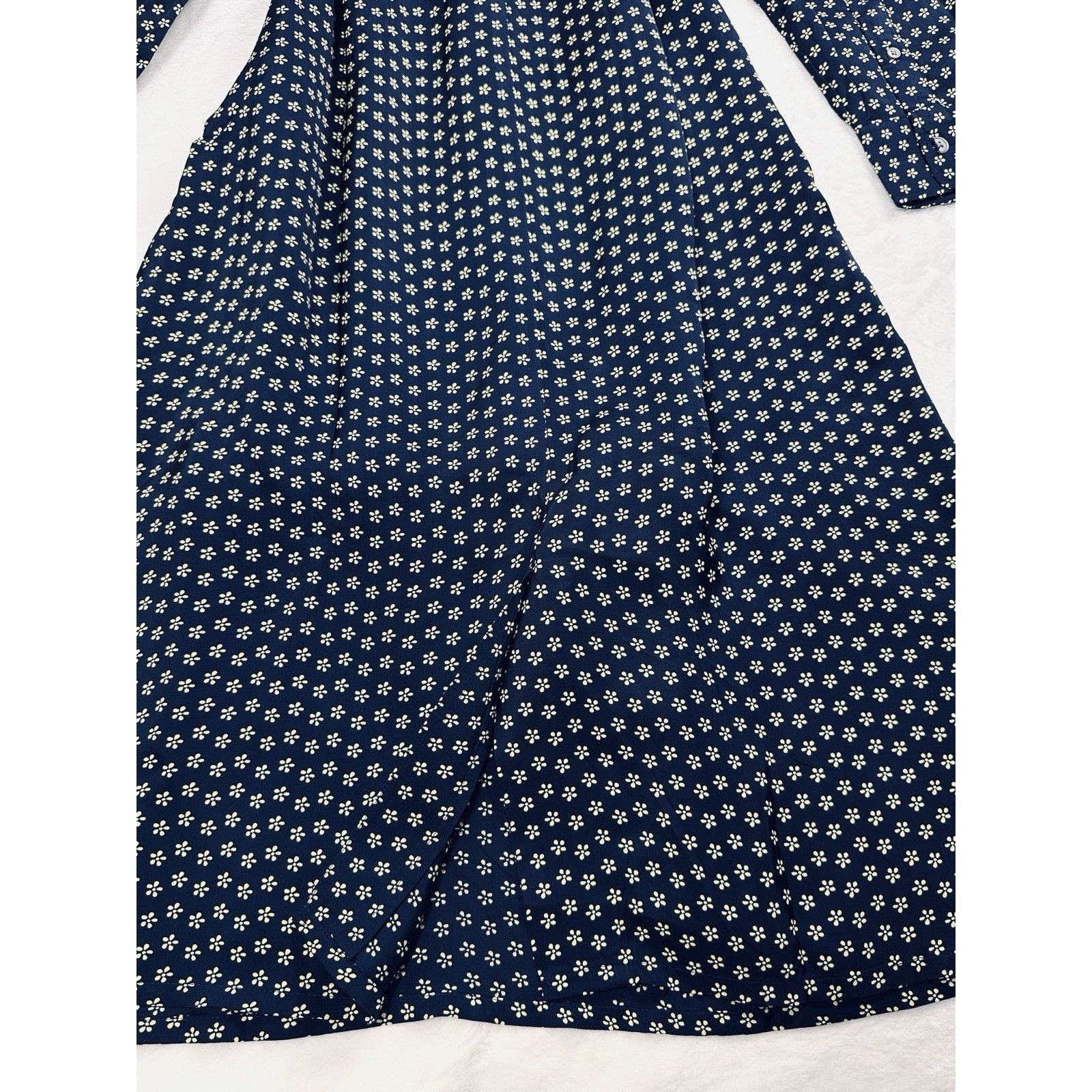J.Crew J.Crew Tie-Waist Shirt-Dress In Daisy Floral Print Navy Sz 8 Size M / US 6-8 / IT 42-44 - 12 Thumbnail