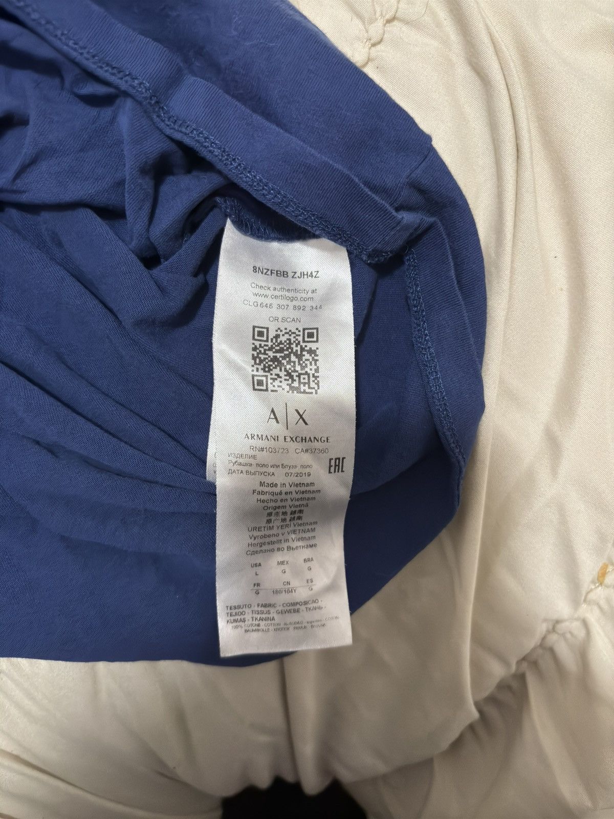 Armani Armani exchange collar T-shirt Size US S / EU 44-46 / 1 - 3 Thumbnail