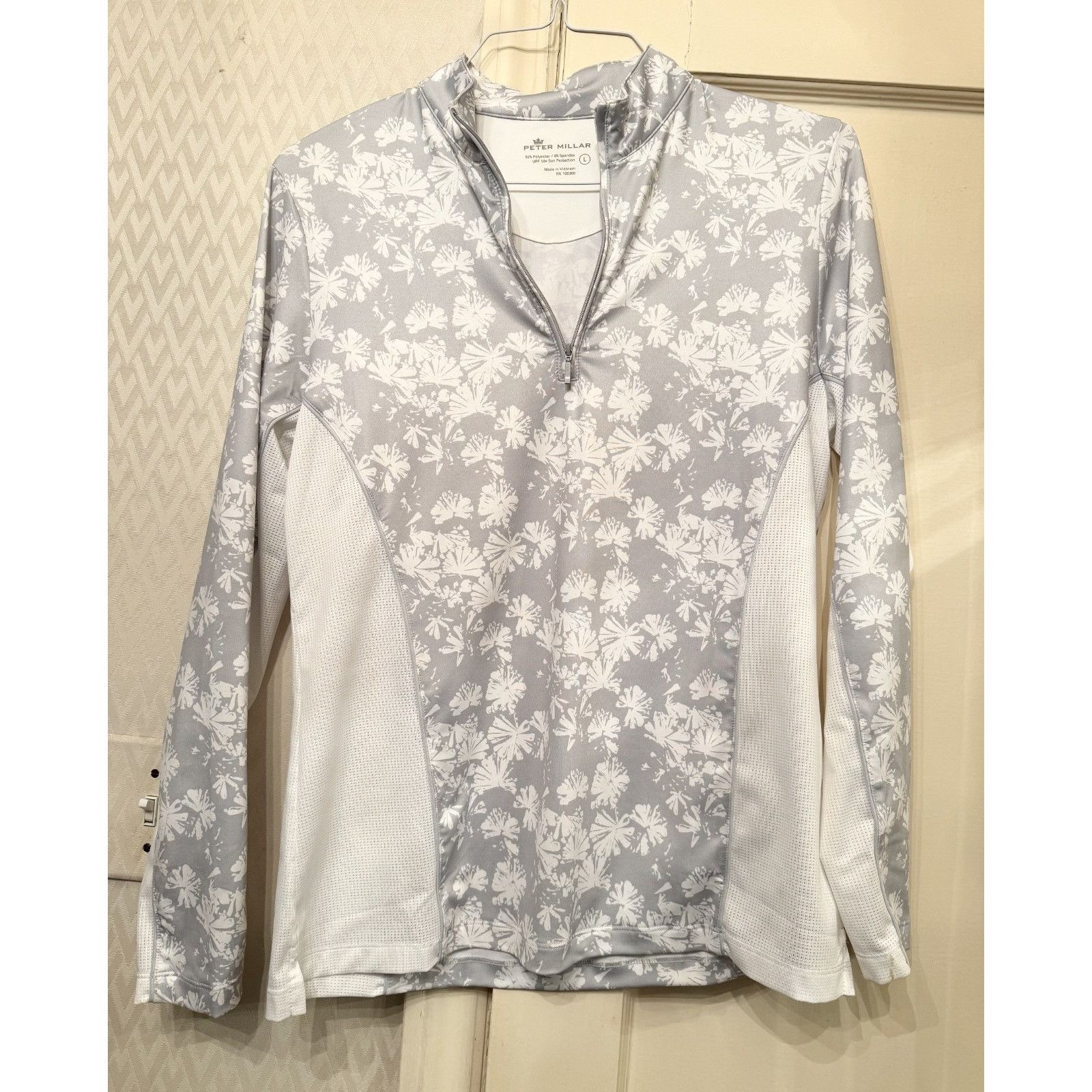 Peter Millar Peter Miller UPF 50+ Sun Protection Long Sleeve Mesh Floral Size L / US 10 / IT 46 - 1 Thumbnail