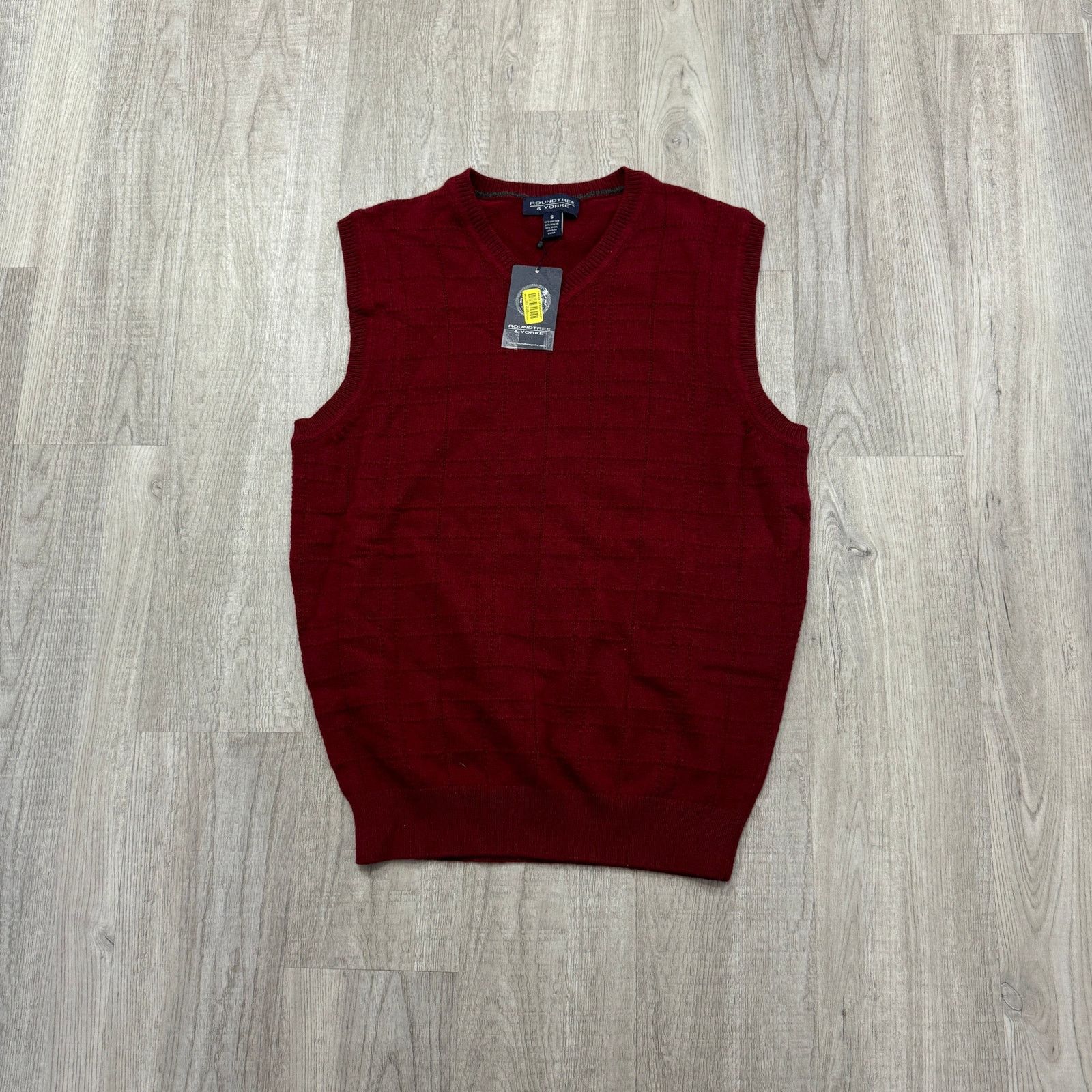 Roundtree Yorke Vintage Roundtree Yorke Sweater Vest Men s Red Small S Grailed