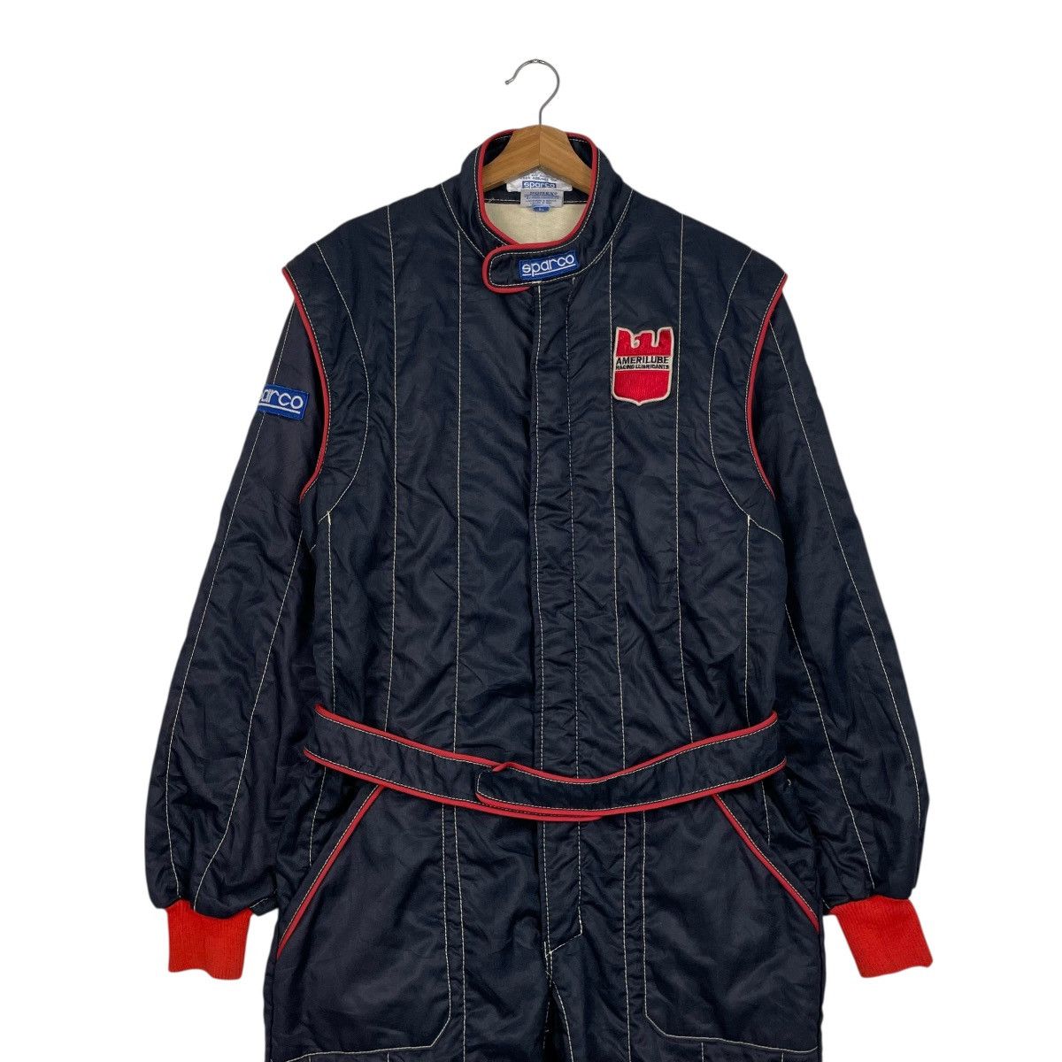 Other Vtg Sparco Amerilube Racing Lubricants Coverall Size US 35 - 3 Thumbnail