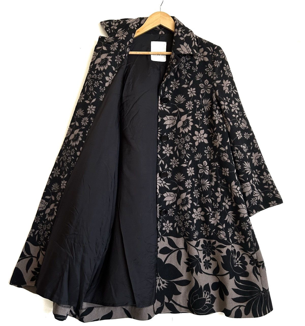 Yohji Yamamoto ARCHIVE🔥RARE 90’S Y’S WORKSHOP FLORAL WOOL COAT Size M / US 6-8 / IT 42-44 - 3 Thumbnail