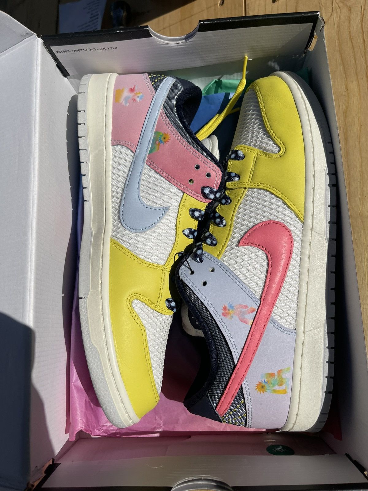 Nike Nike Dunk low “Be True” Xavier Schipani Size US 12 / EU 45 - 1 Thumbnail