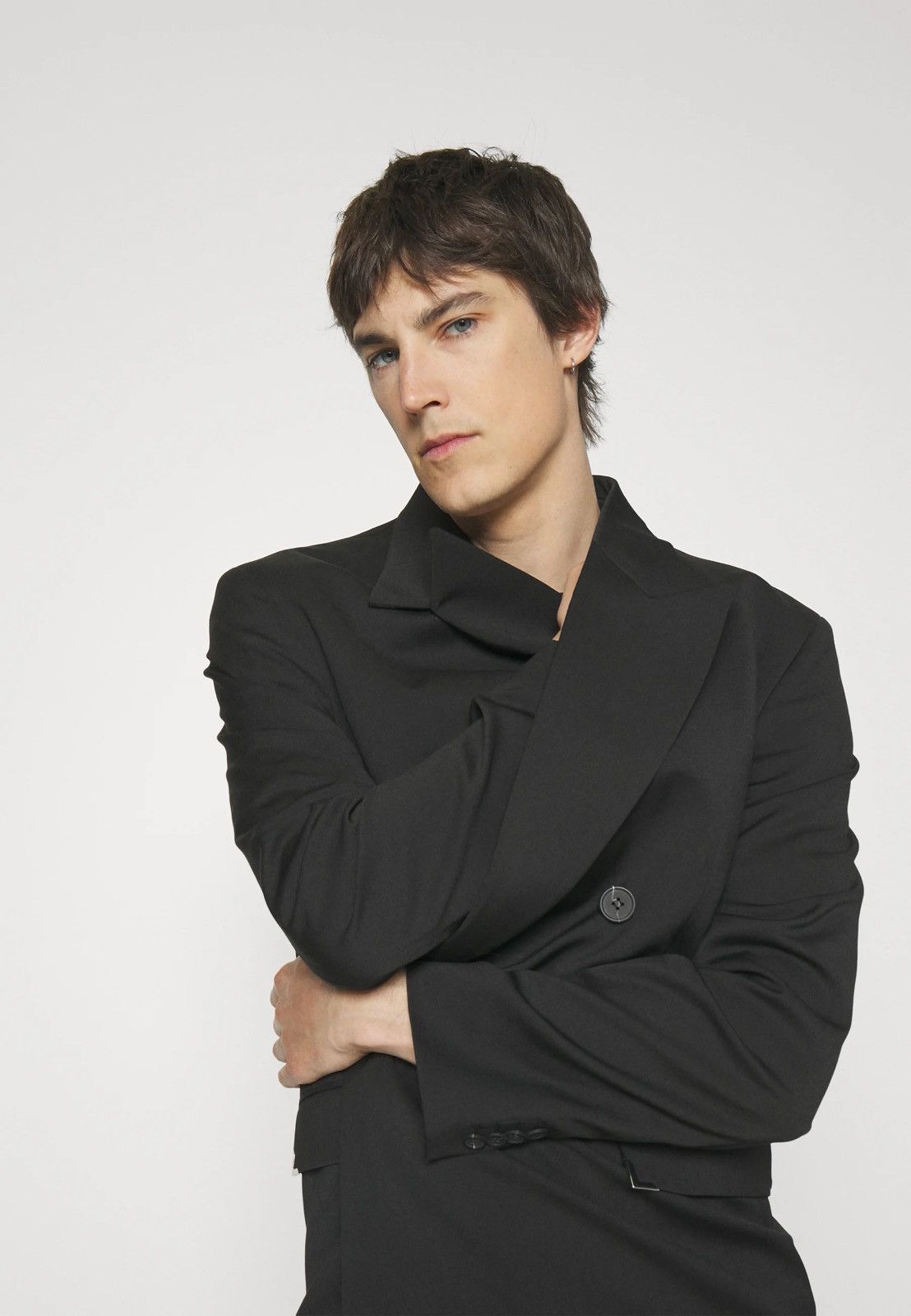 Han Kjobenhavn !DS! AW22 Han Kjobenhavn Boxy Suit Black Blazer Size 40R - 6 Thumbnail