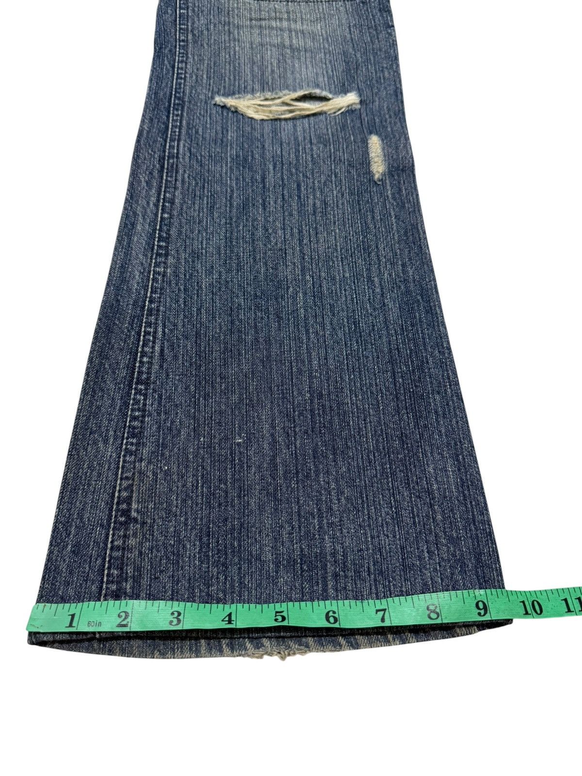 Le Grande Bleu (L.G.B.) Flared Jeans Rupert Difference Distressed Rare Design Denim Size US 30 / EU 46 - 16 Thumbnail