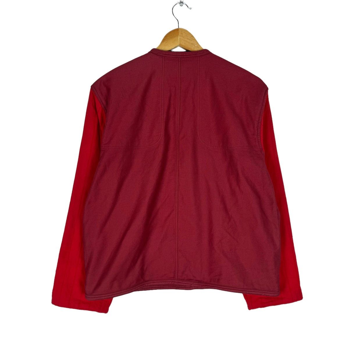 Issey Miyake 🌟70s ISSEY MIYAKE CHERRY RED BUTTON JACKET Size M / US 6-8 / IT 42-44 - 6 Thumbnail