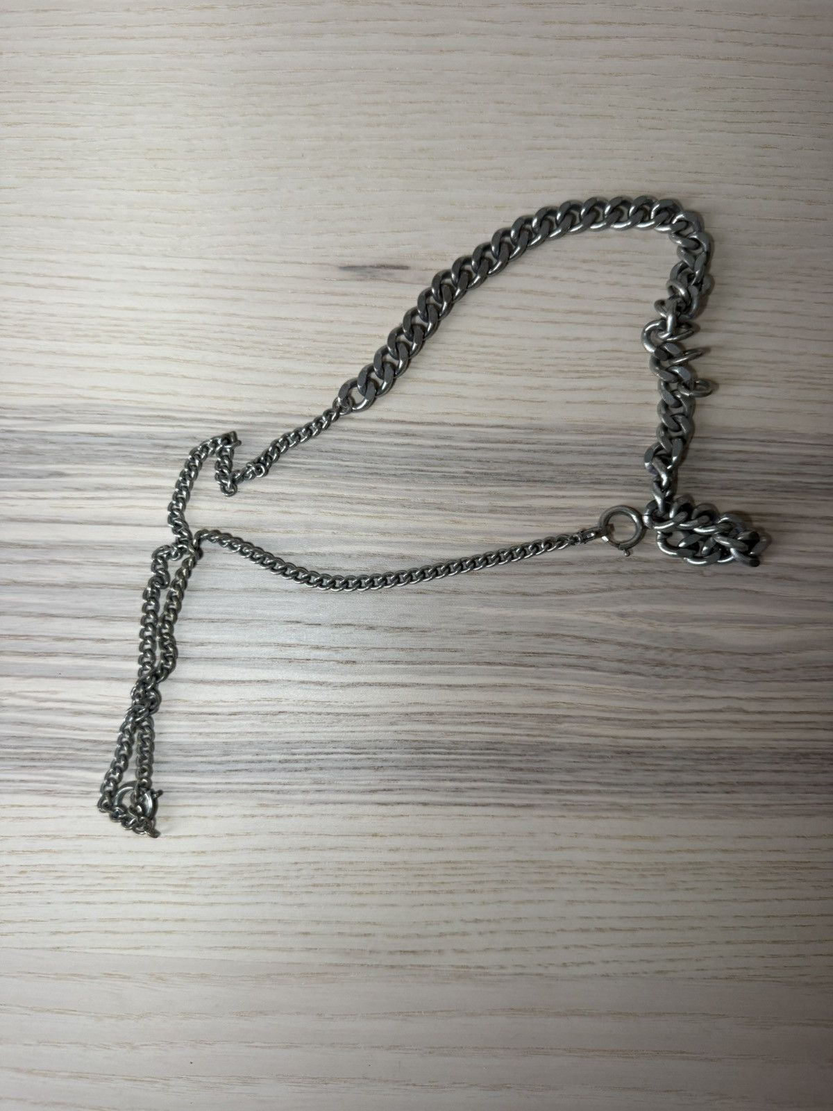 Yohji Yamamoto 6-WAY CURVED CHAIN BRACELET NECKLACE