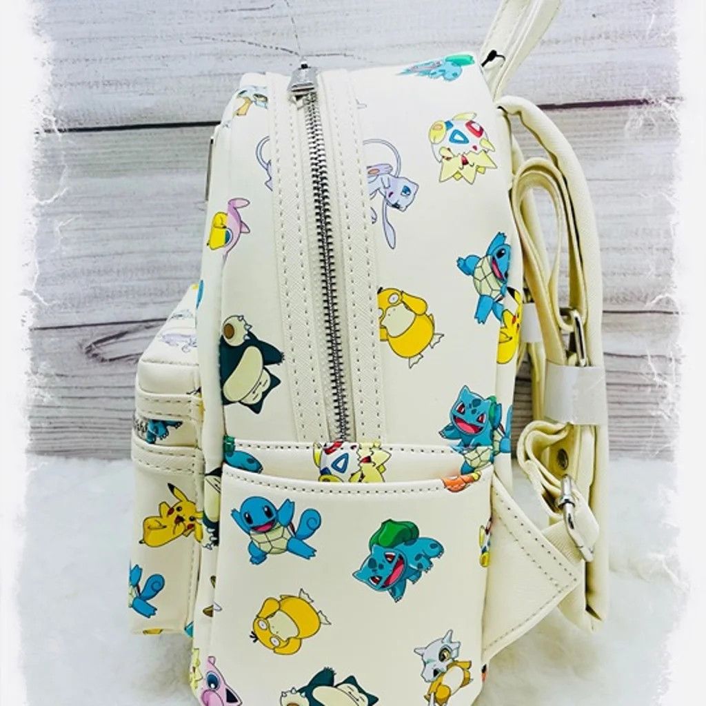 Disney Loungefly Pokemon Character Allover AOP Backpack Pikachu Bu Size ONE SIZE - 4 Thumbnail
