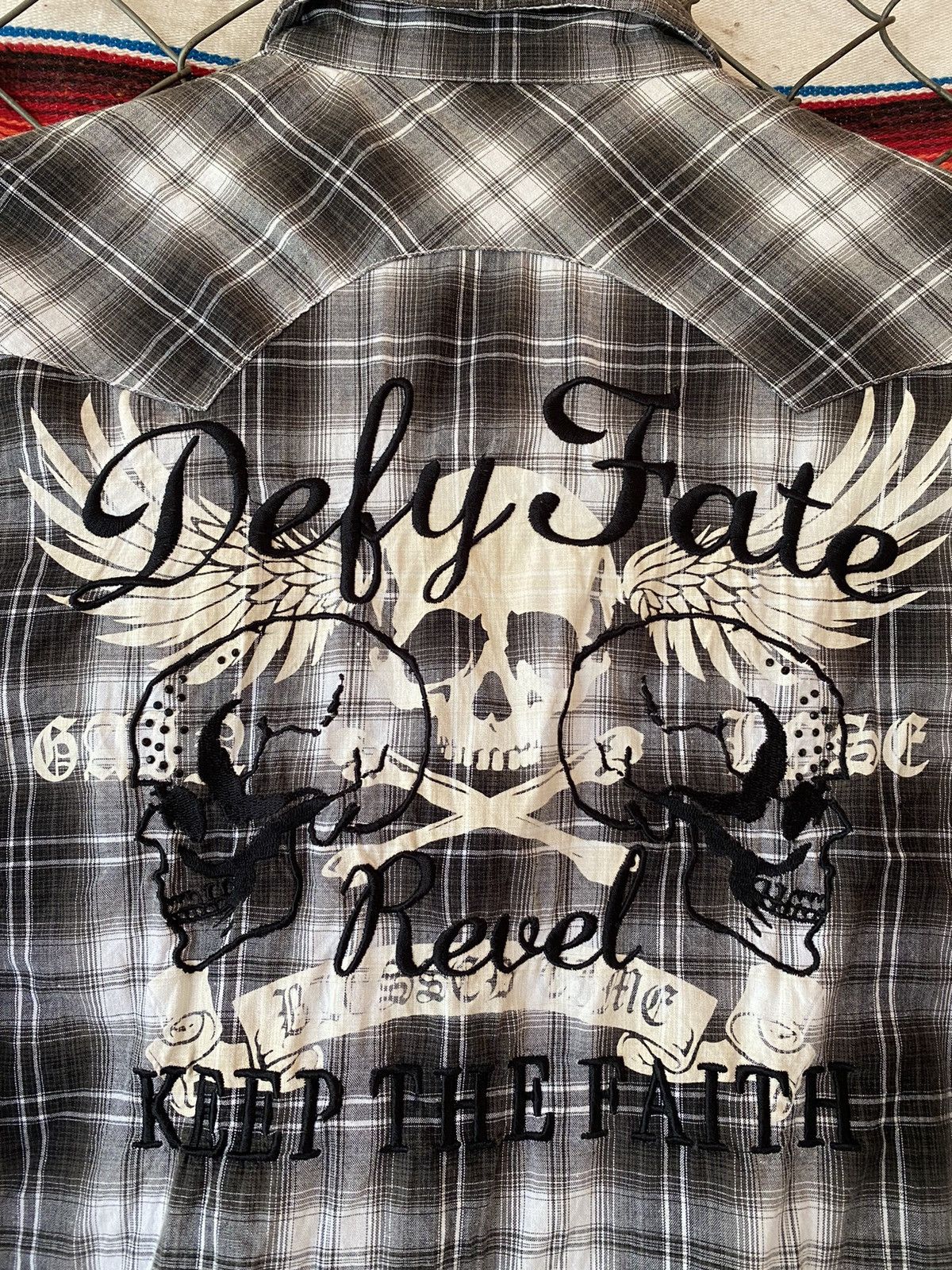 If Six Was Nine × Japanese Brand × semanticdesign Semantic Design skull punk ifsixwasnine shirt Size US M / EU 48-50 / 2 - 3 Thumbnail