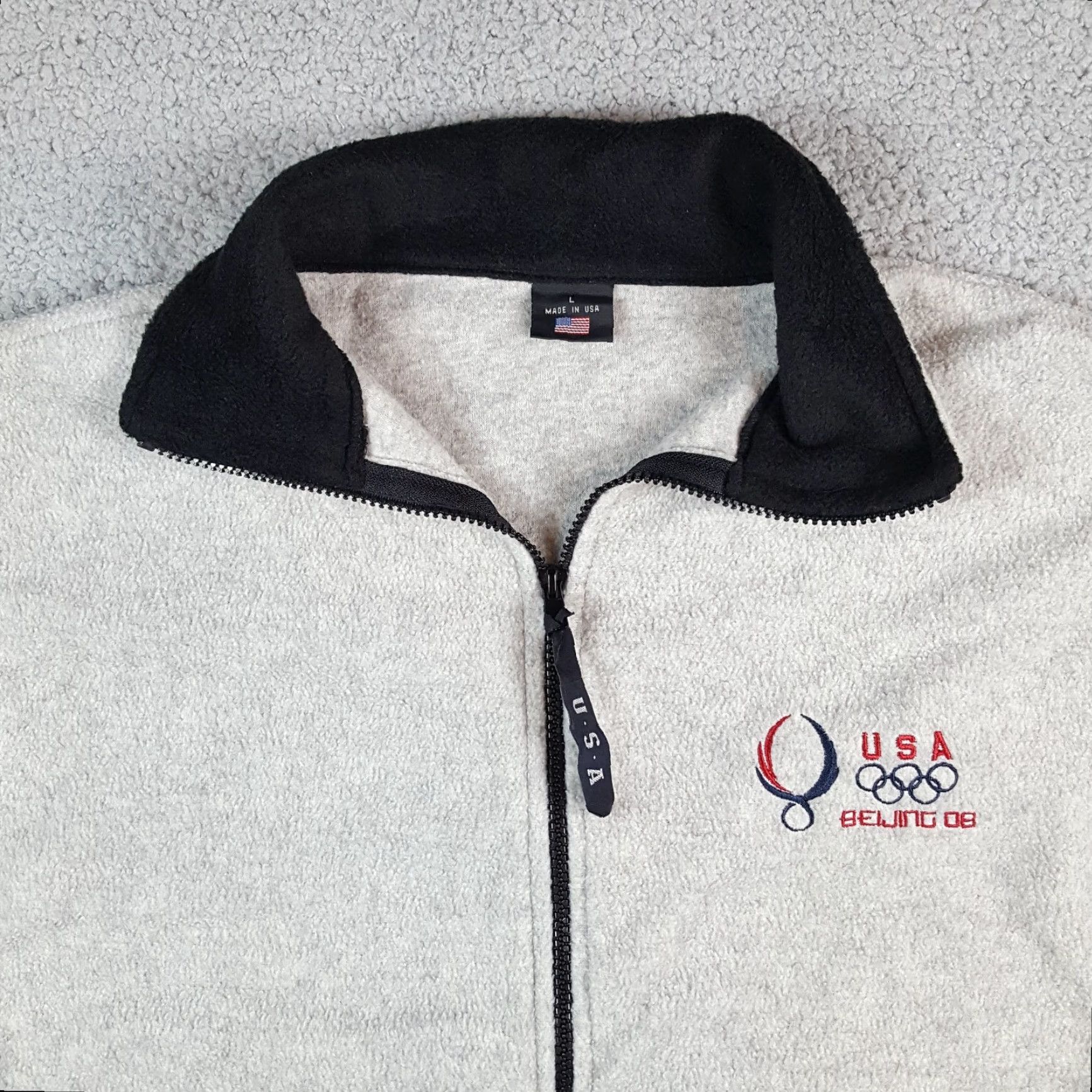 Vintage VINTAGE Olympic Beijing Olympics USA Zip Up Fleece Men's Size L Retro Windbreaker Jacket Size US L / EU 52-54 / 3 - 2 Thumbnail