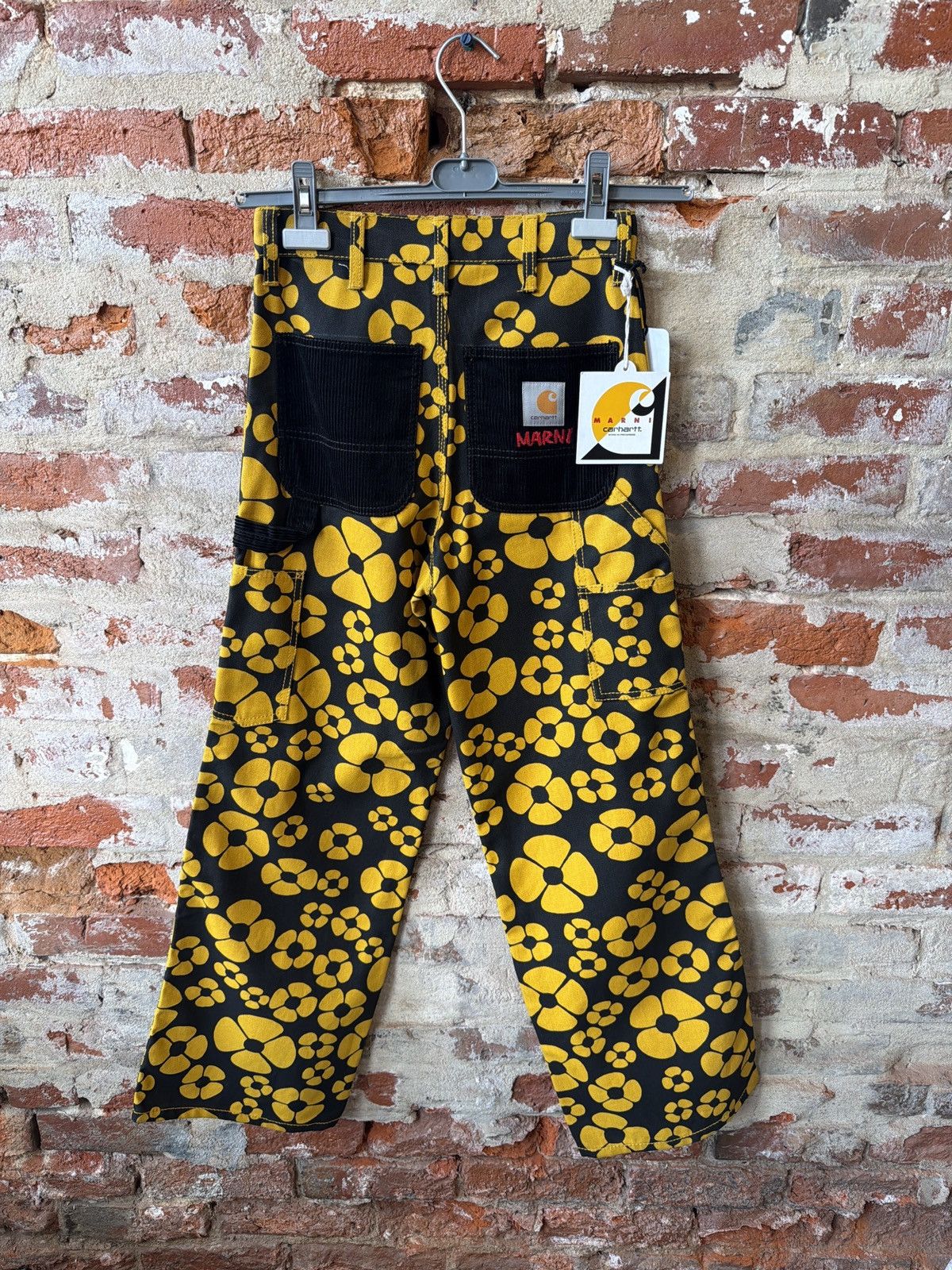 Carhartt Wip × Marni Marni x Carhartt WIP Workwear Pants (Yellow SZ XXS) Size US 26 / EU 42 - 2 Thumbnail