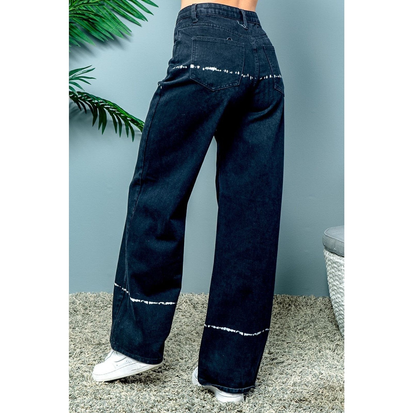 Other Skinny Fries Jeans Women's Super High Rise Baggy Wide Leg 0 Size 24" / US 00 / IT 34 - 5 Thumbnail