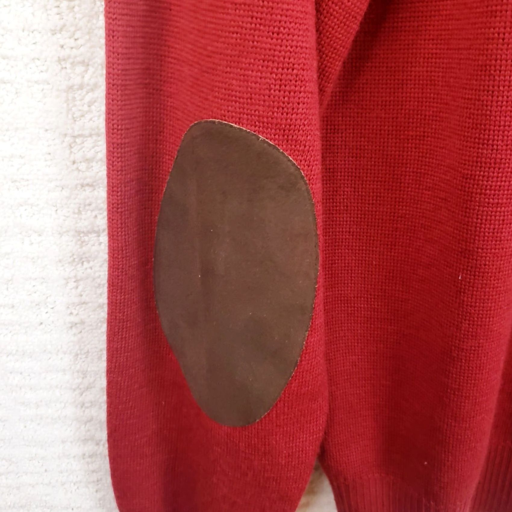 Jim Thompson Norm Thompson Merino Wool Sweater Men S Red Collared Elbow Pads Pullover Knit Solid Long Sleeve Buttoned Casual Workwear Vintage: No Size US S / EU 44-46 / 1 - 7 Thumbnail