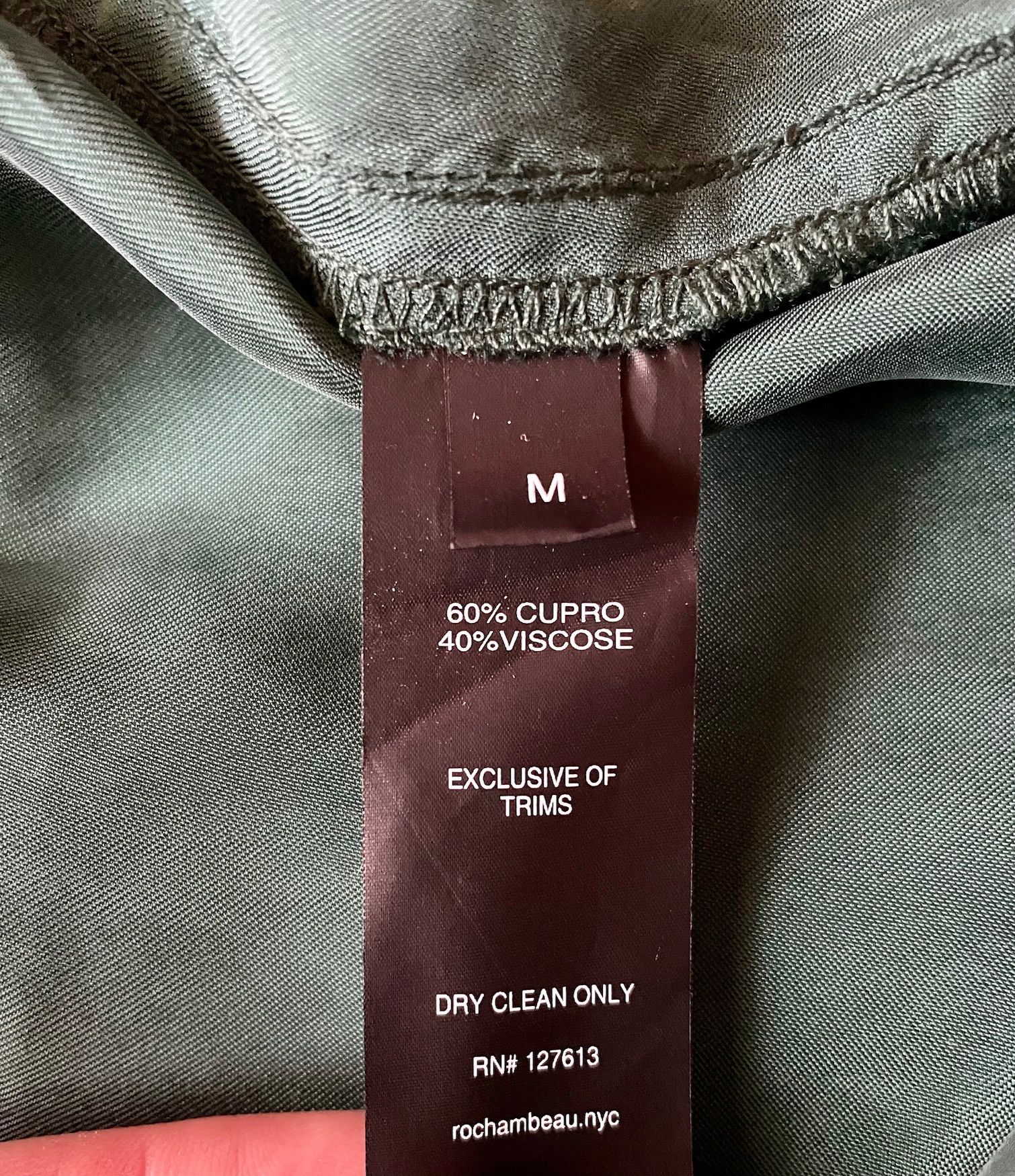 Rochambeau Cupro Silky Sweatpants Emerald Green Size US 32 / EU 48 - 5 Thumbnail
