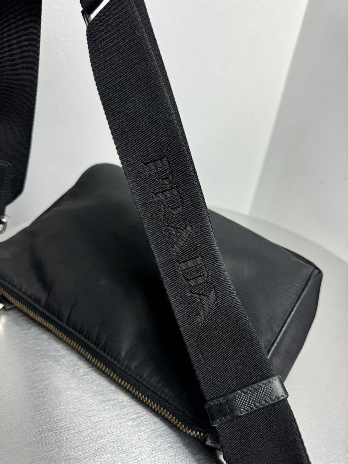 Prada Prada Re-Nylon / Saffiano Shoulder Bag Black Size ONE SIZE - 7 Thumbnail