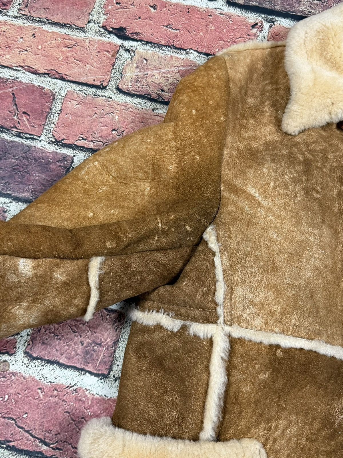 Sears Shearling Sheepskin Rancher Coat Lamb Skin Leather Marlboro Size US L / EU 52-54 / 3 - 17 Thumbnail